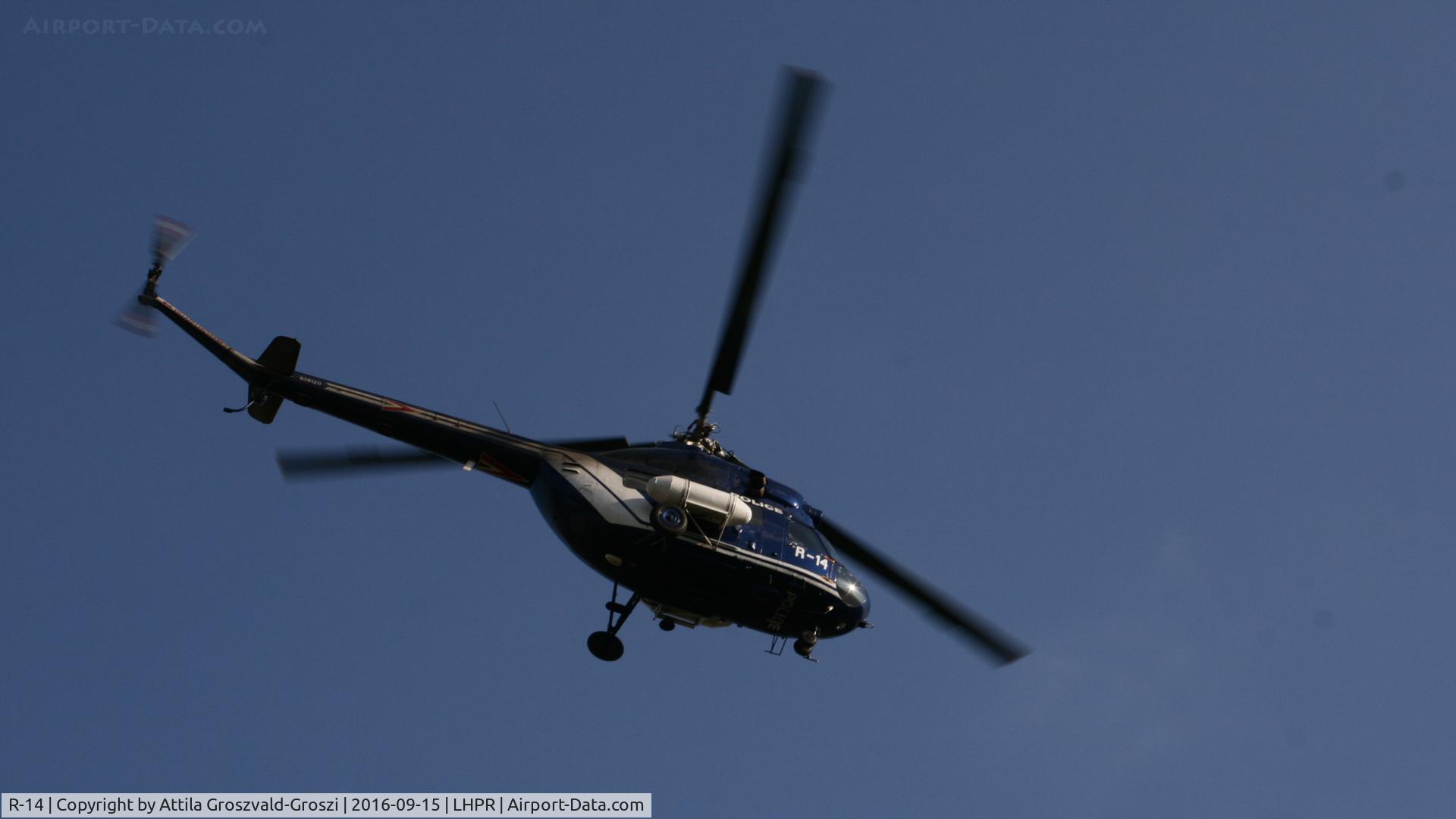 R-14, Mil (PZL-Swidnik) Mi-2 C/N 536120, Györ-Pér Airport, Hungary