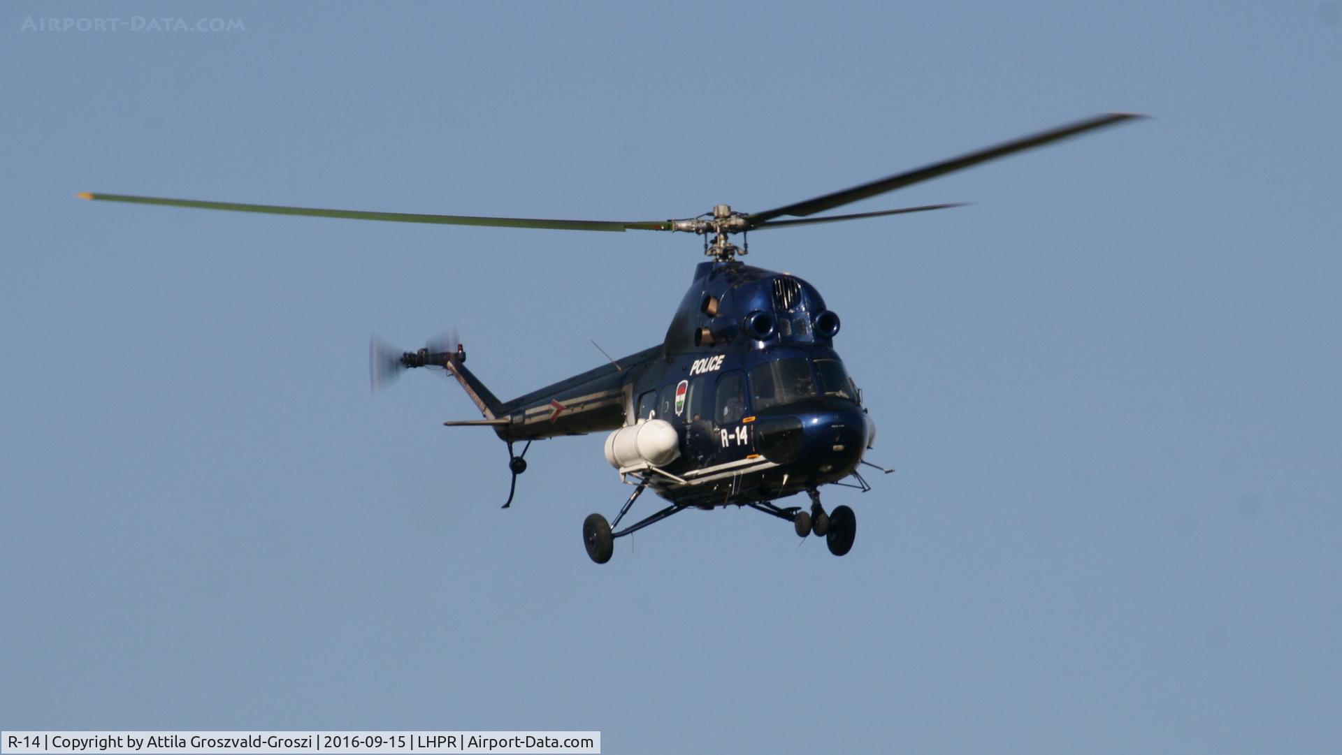 R-14, Mil (PZL-Swidnik) Mi-2 C/N 536120, Györ-Pér Airport, Hungary