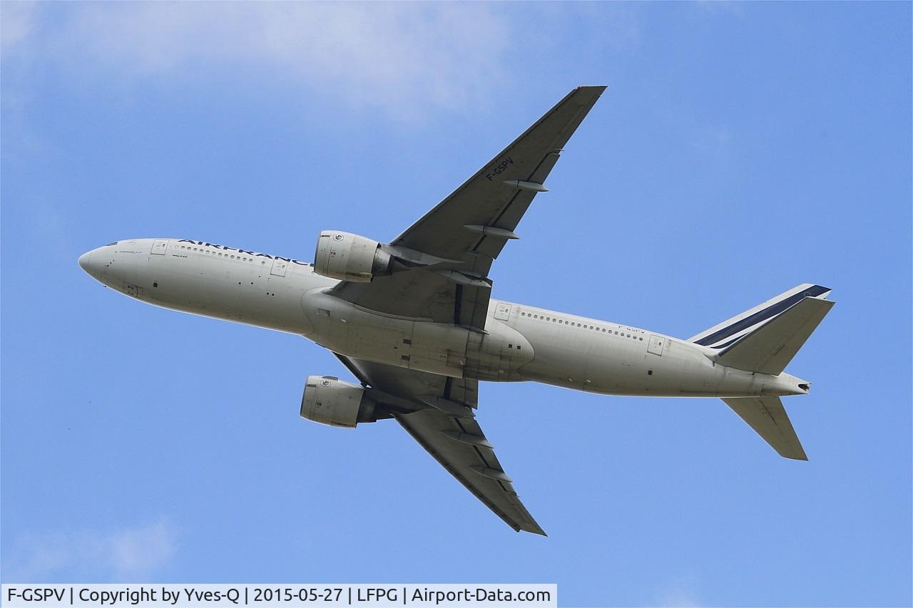 F-GSPV, 2002 Boeing 777-228/ER C/N 28684, Boeing 777-228 (ER), Take off rwy 27L, Roissy Charles De Gaulle airport (LFPG-CDG)
