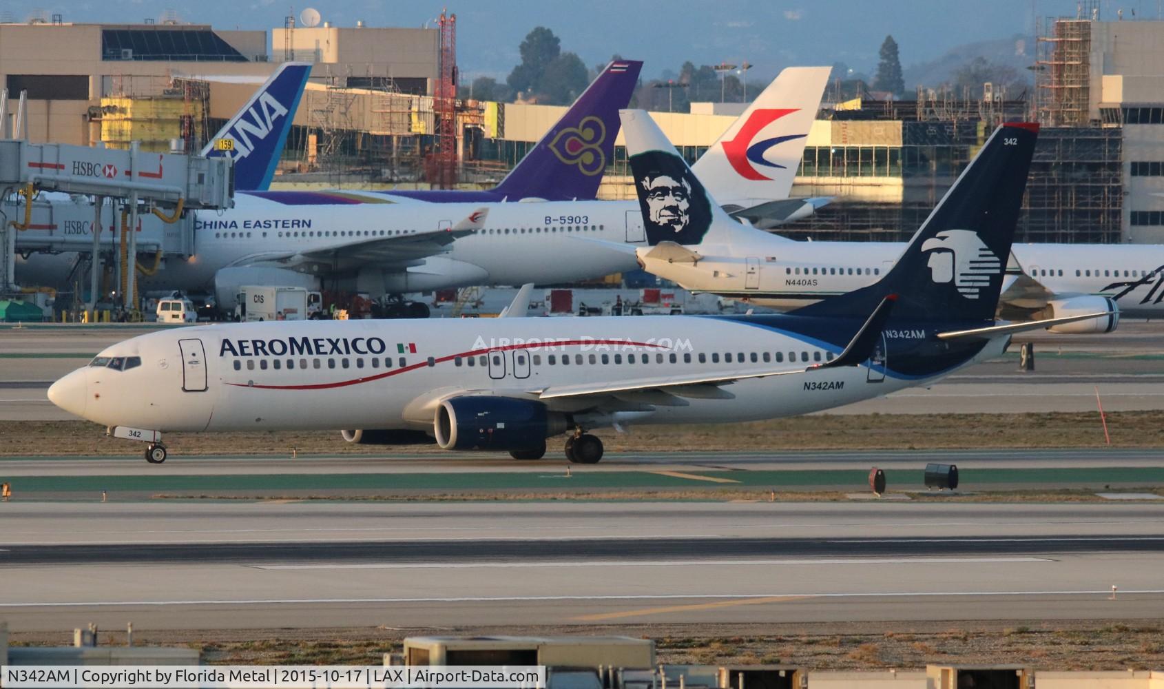 N342AM, 2005 Boeing 737-8Z9 C/N 34262, Aeromexico