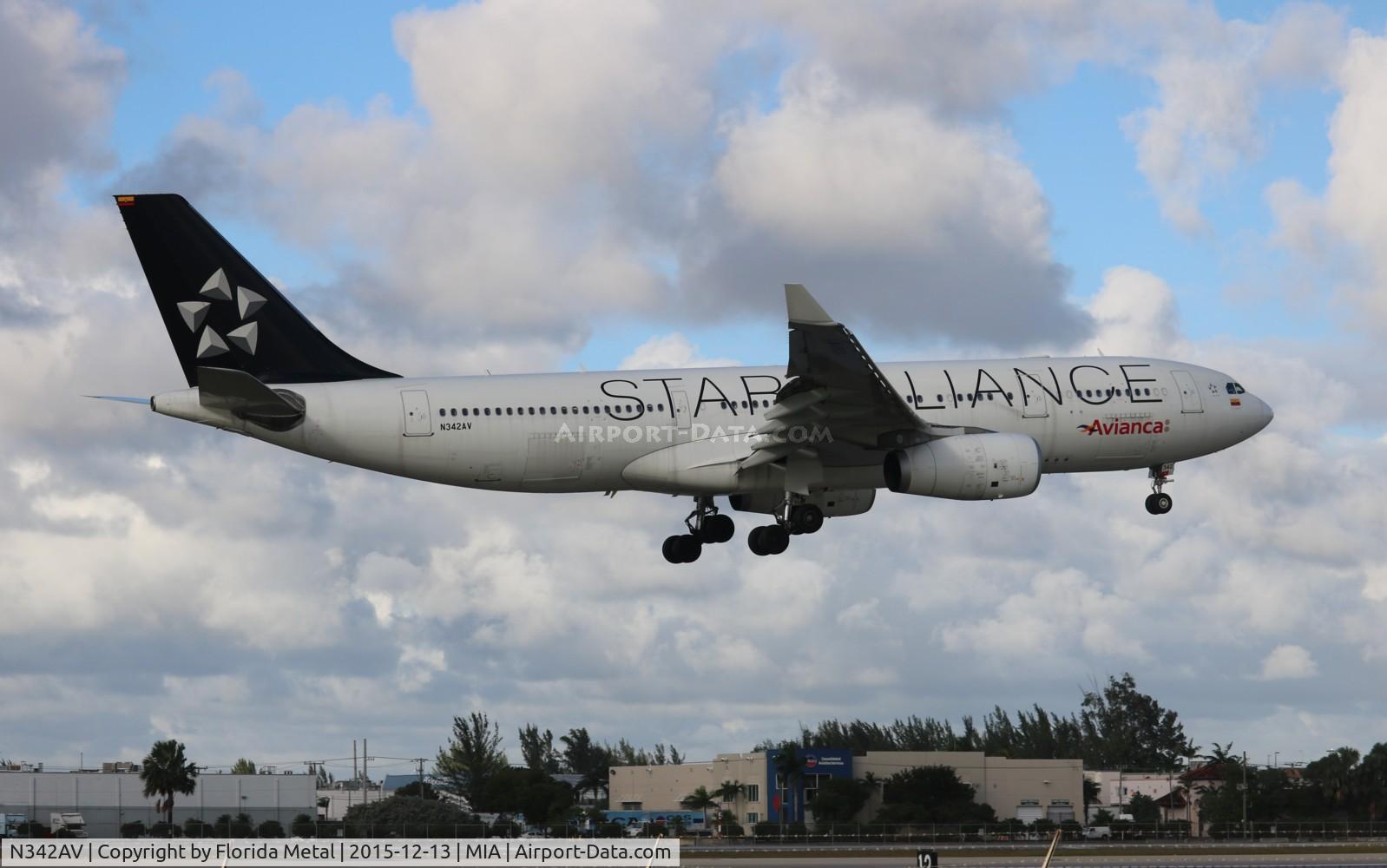 N342AV, 2012 Airbus A330-243 C/N 1342, Avianca Star Alliance