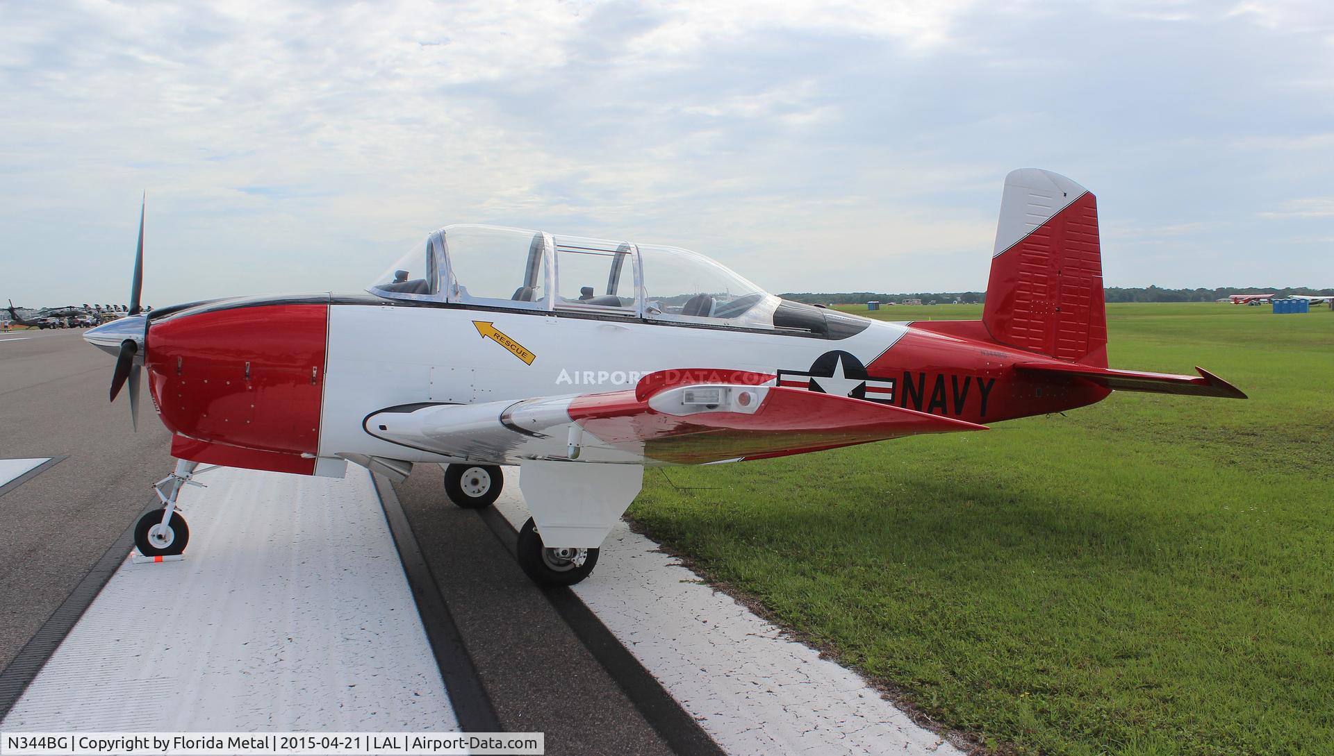 N344BG, 1955 Beech T34 Mentor C/N BG-40, T-34 Mentor