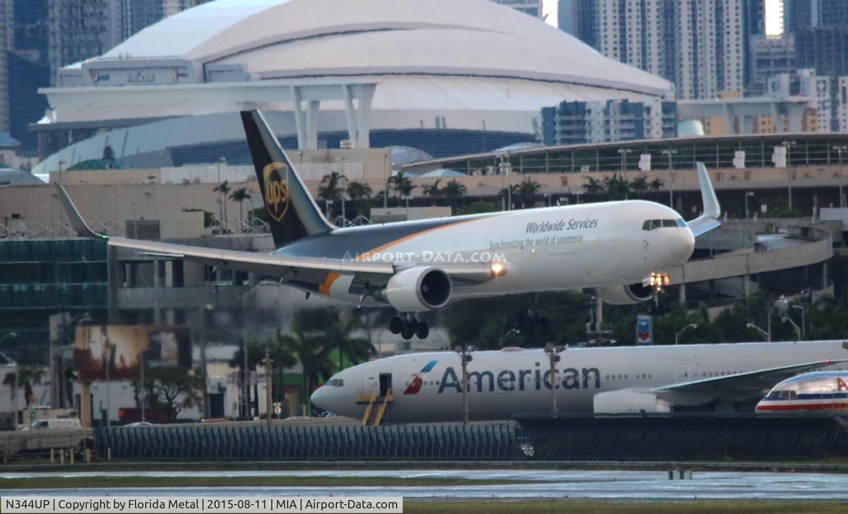 N344UP, 2011 Boeing 767-34AF C/N 37866, UPS 767-300