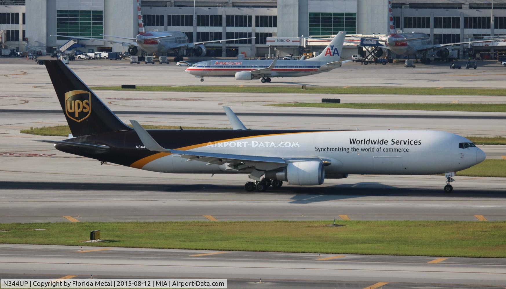 N344UP, 2011 Boeing 767-34AF C/N 37866, UPS 767-300