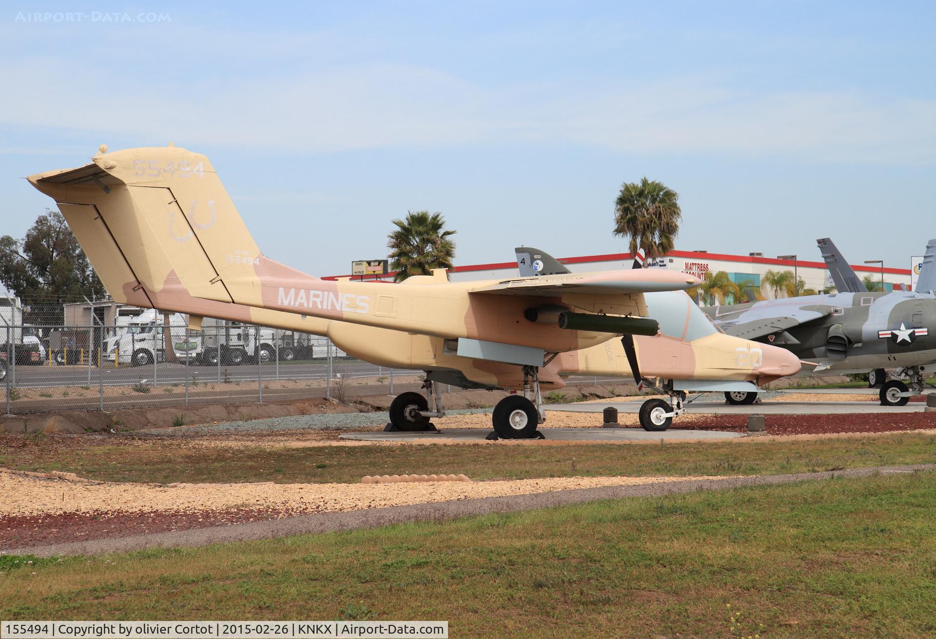 155494, 1968 North American Rockwell OV-10D Bronco C/N 305-105, Miramar museum