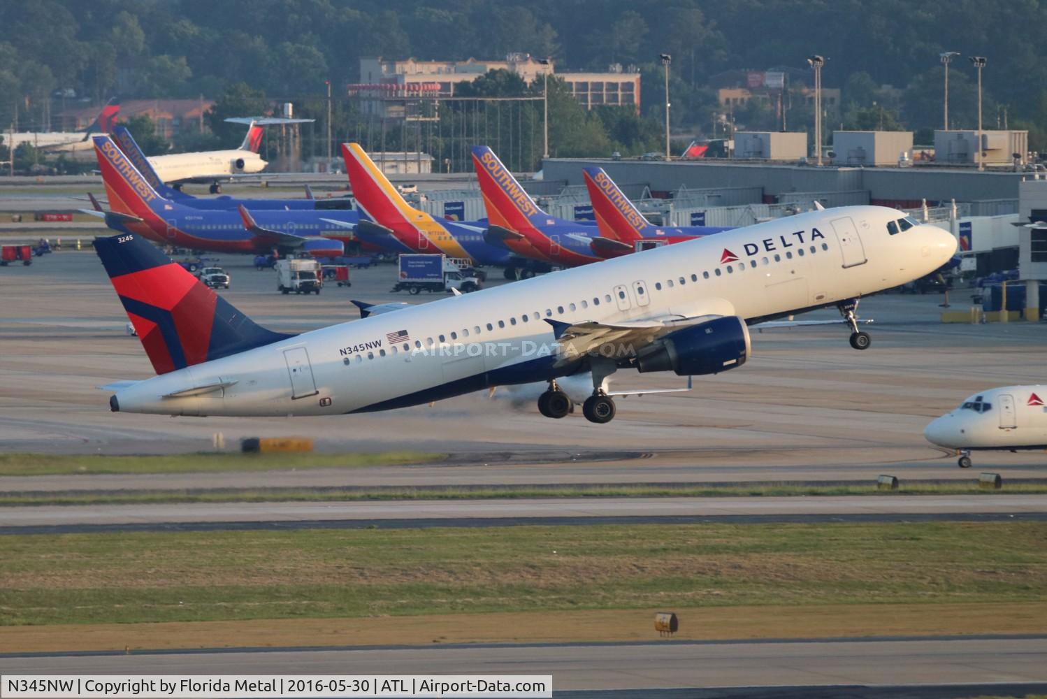 N345NW, 1993 Airbus A320-212 C/N 399, Delta