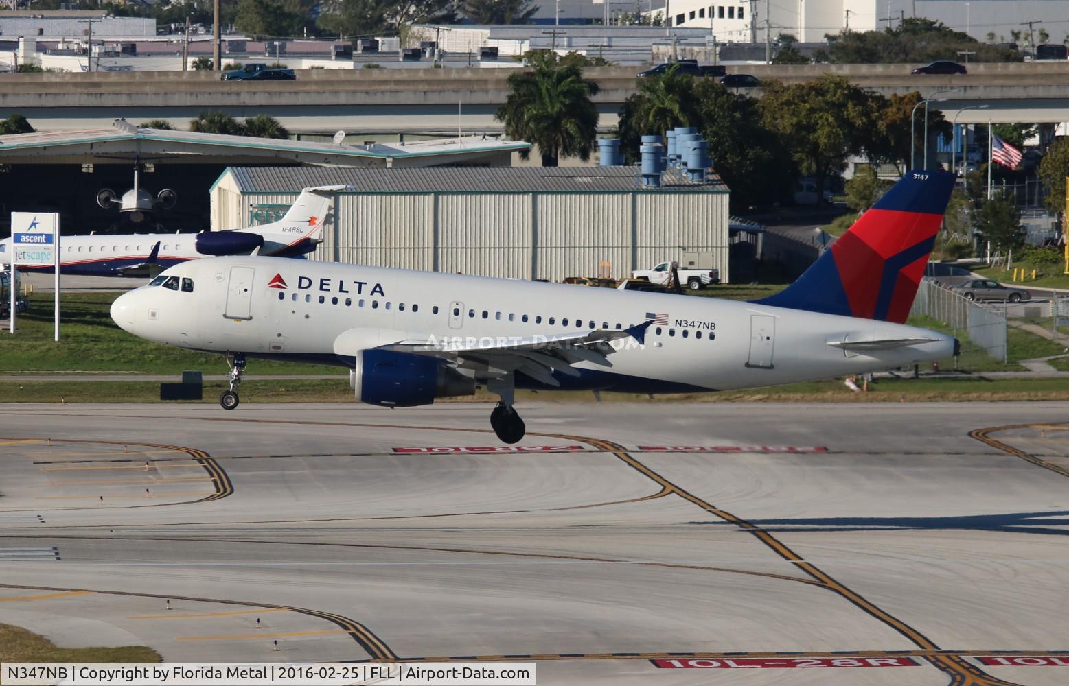 N347NB, 2002 Airbus A319-114 C/N 1800, Delta