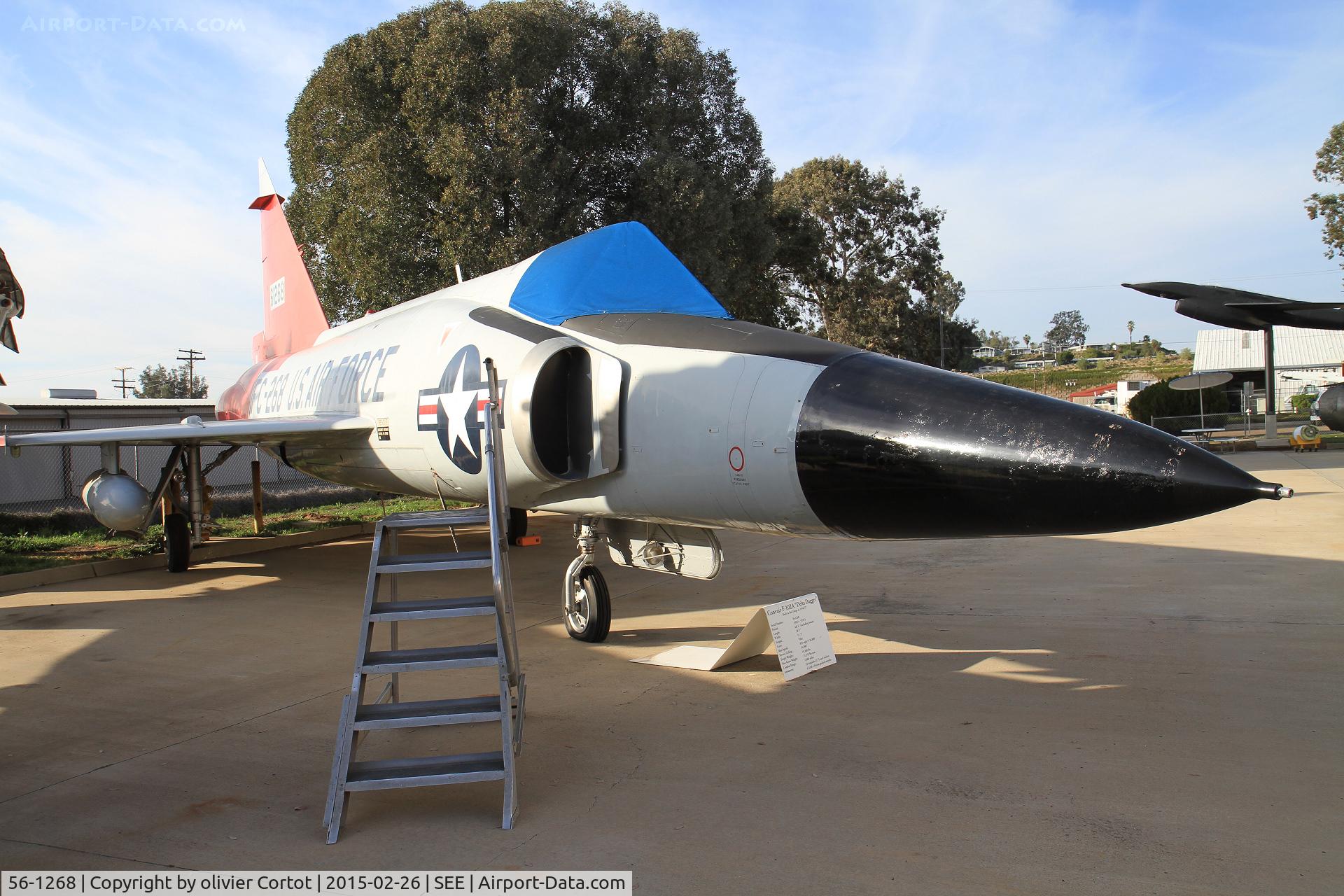 56-1268, 1956 Convair F-102A Delta Dagger C/N 8-10-485, gillespie reserve