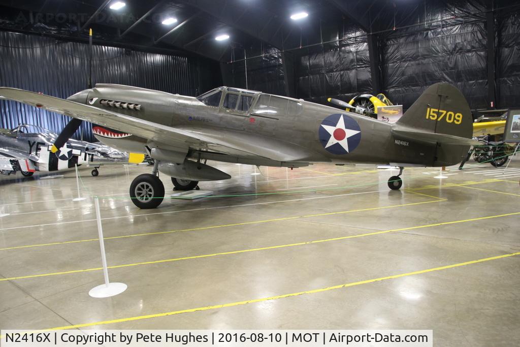 N2416X, Curtiss P-40E Warhawk C/N 16701, N2416X P-40 at Dakota Territory Air Museum, Minot North Dakota