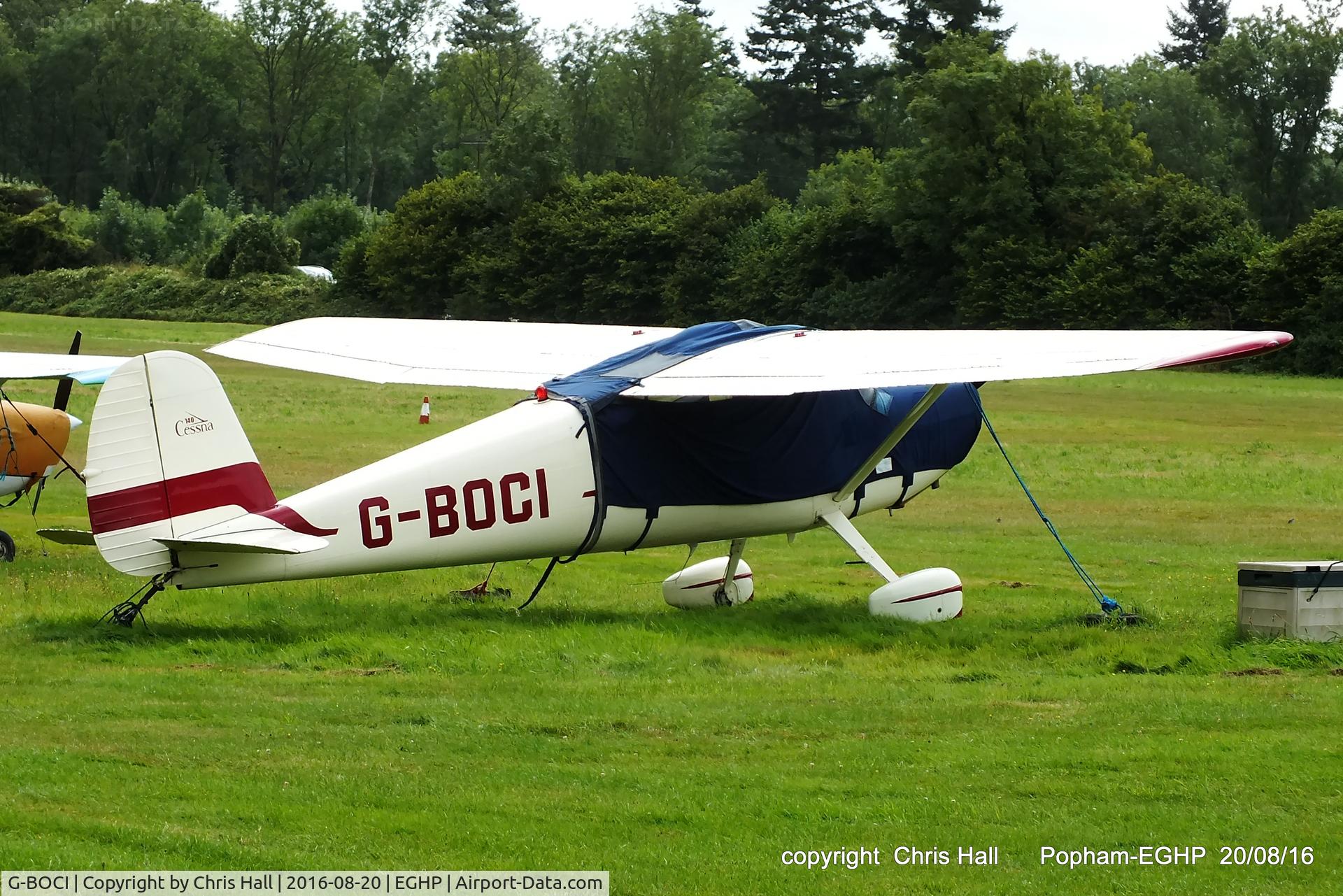 G-BOCI, 1950 Cessna 140A C/N 15497, at Popham