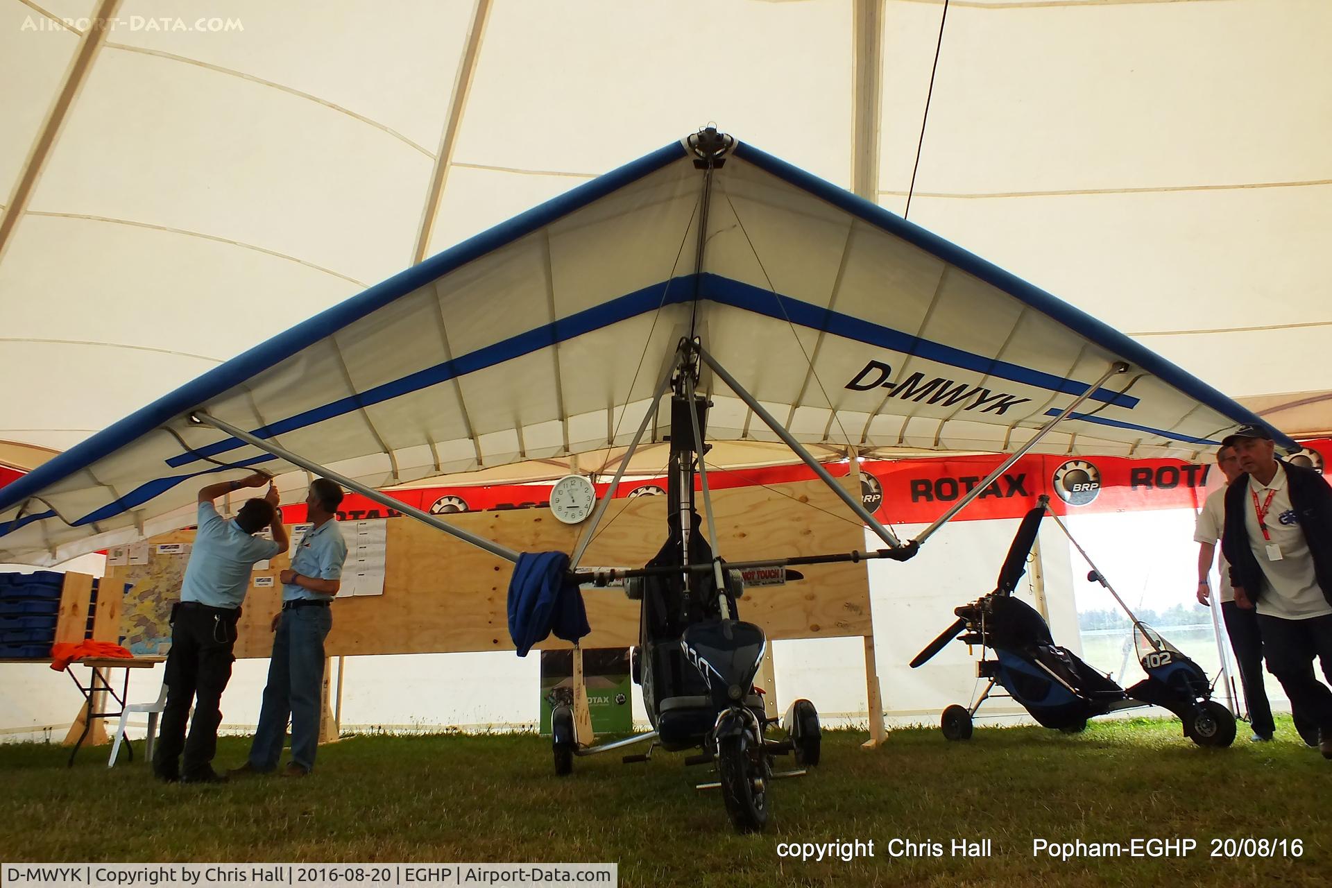 D-MWYK, Microlight Eagle V / Profi 14.5 TL C/N Not found D-MWYK, at the World Microlight Championships, Popham