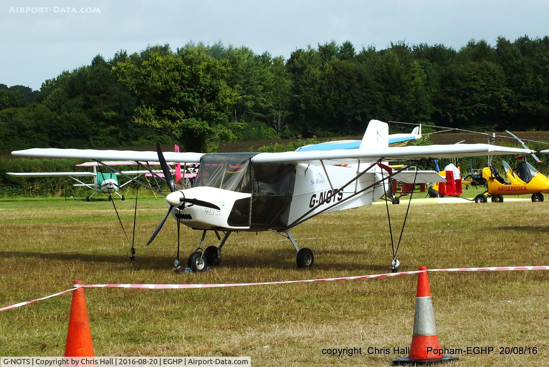 G-NOTS, 2005 Skyranger 912S(1) C/N BMAA/HB/352, at the World Microlight Championships, Popham