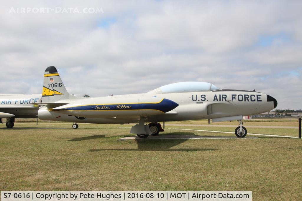 57-0616, 1957 Lockheed T-33A Shooting Star C/N 580-1265, 57-0616 T-33 at Dakota Territory Air Museum, Minot North Dakota