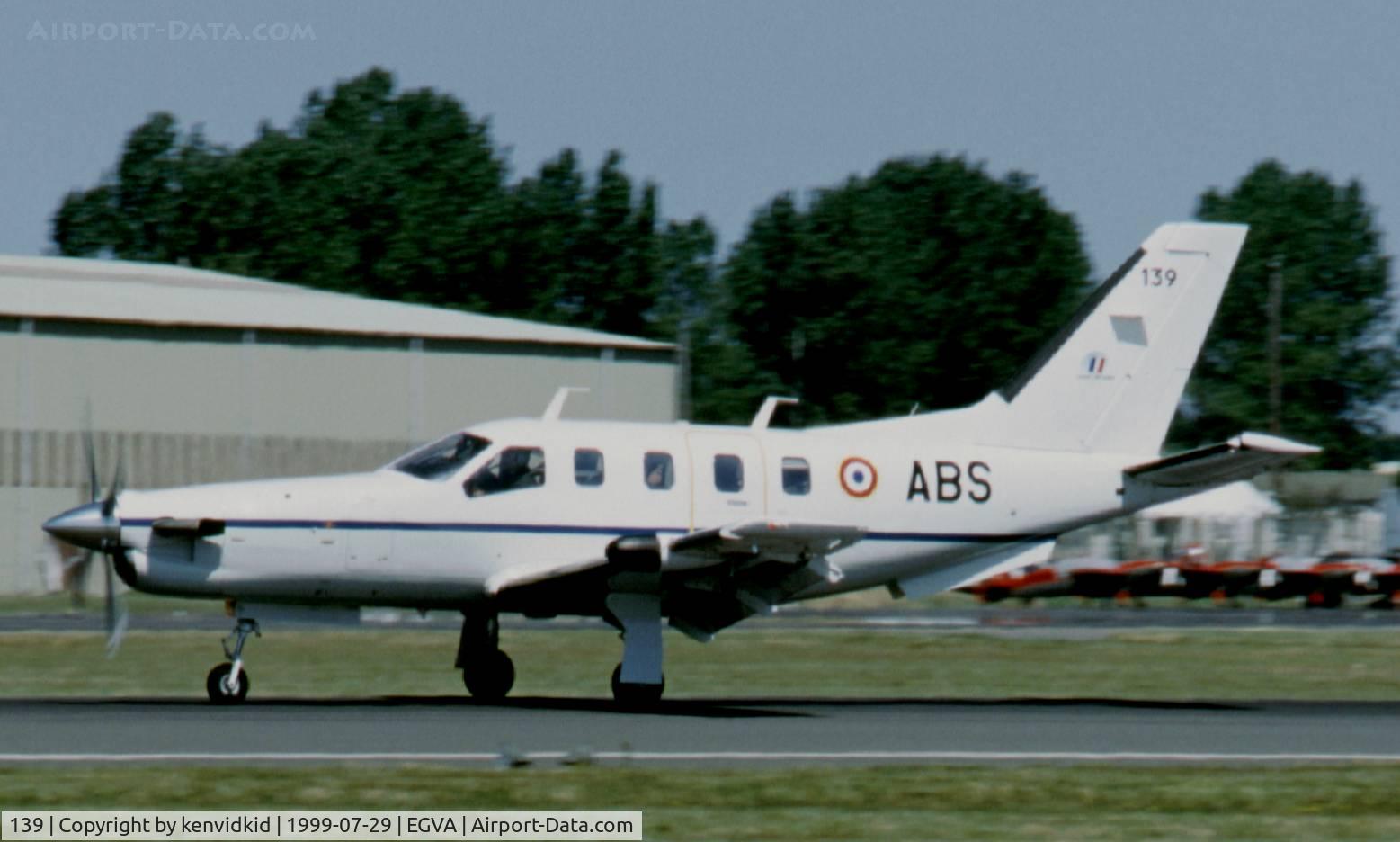 139, Socata TBM-700 C/N 139, Arriving at the 1999 RIAT.
