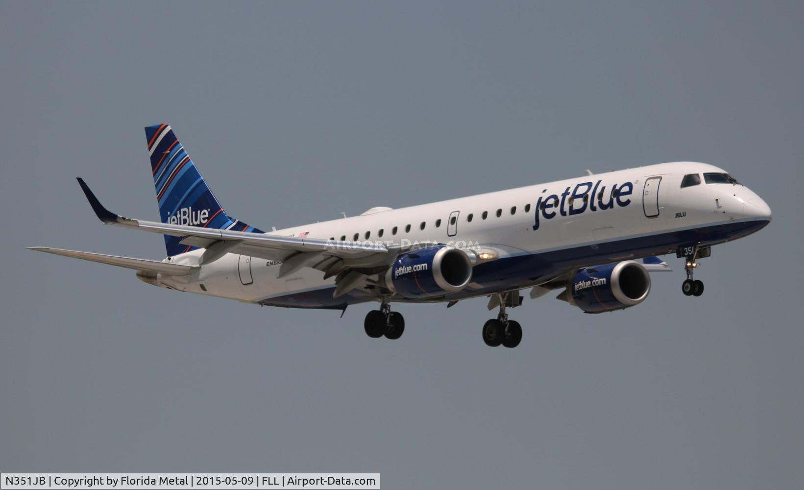 N351JB, 2012 Embraer E190 (ERJ-190-100) C/N 19000549, Jet Blue