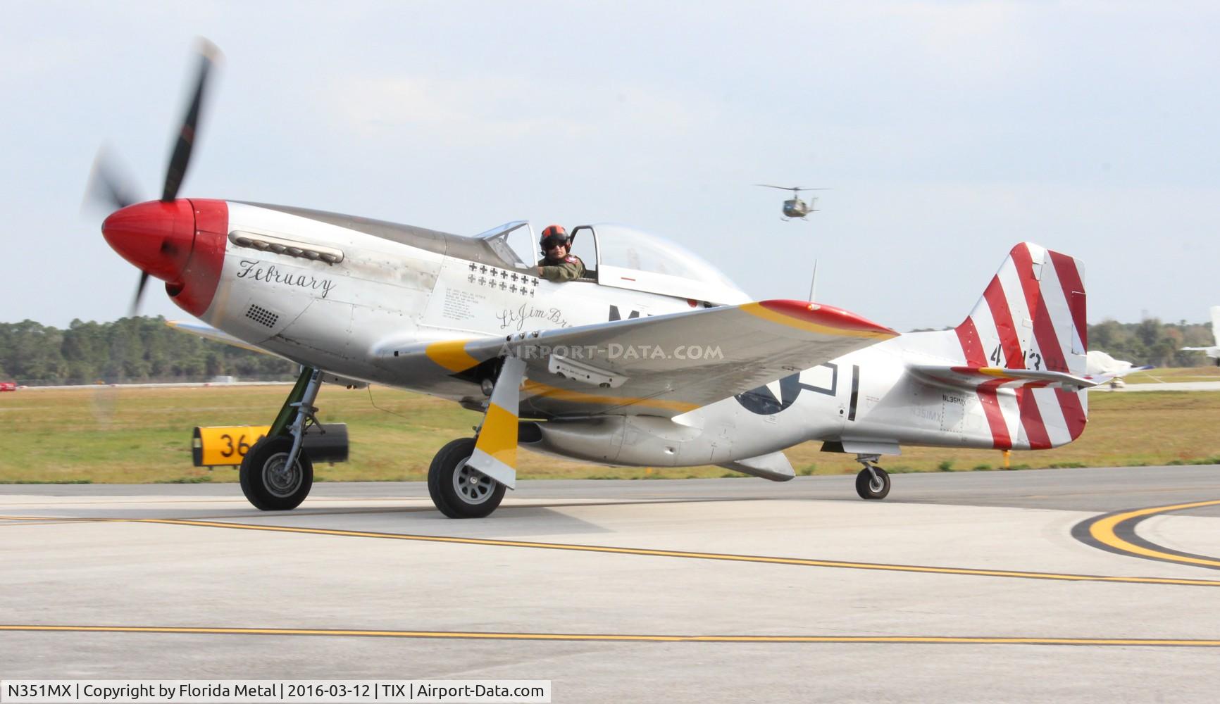 N351MX, 1944 North American P-51D Mustang C/N 122-40931 (44-74391), February