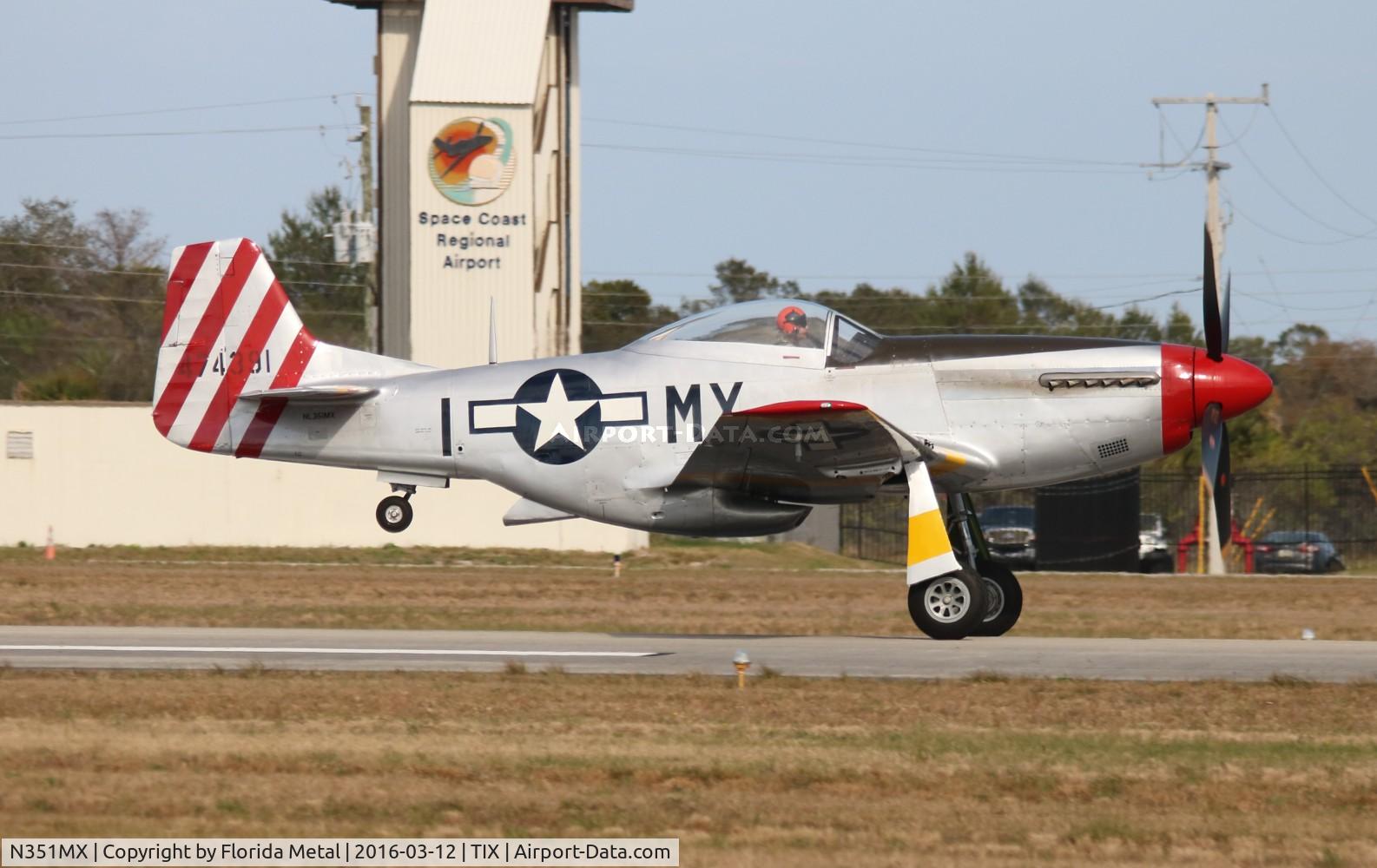 N351MX, 1944 North American P-51D Mustang C/N 122-40931 (44-74391), February