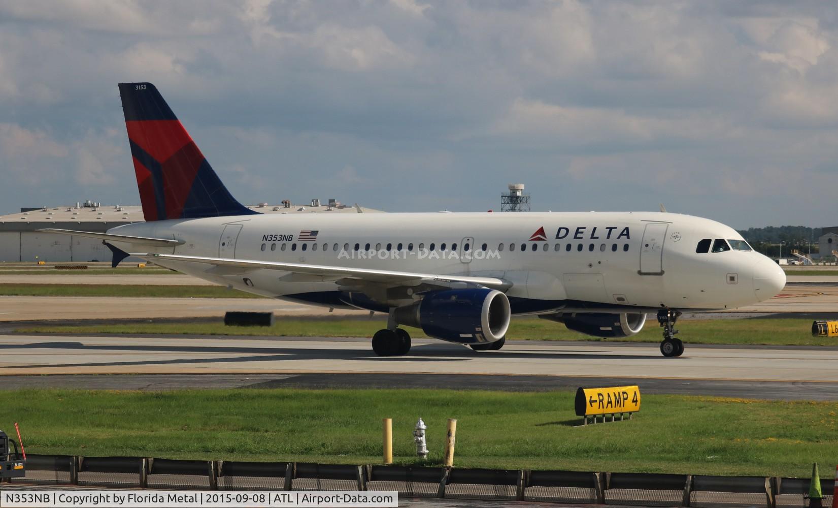 N353NB, 2002 Airbus A319-114 C/N 1828, Delta