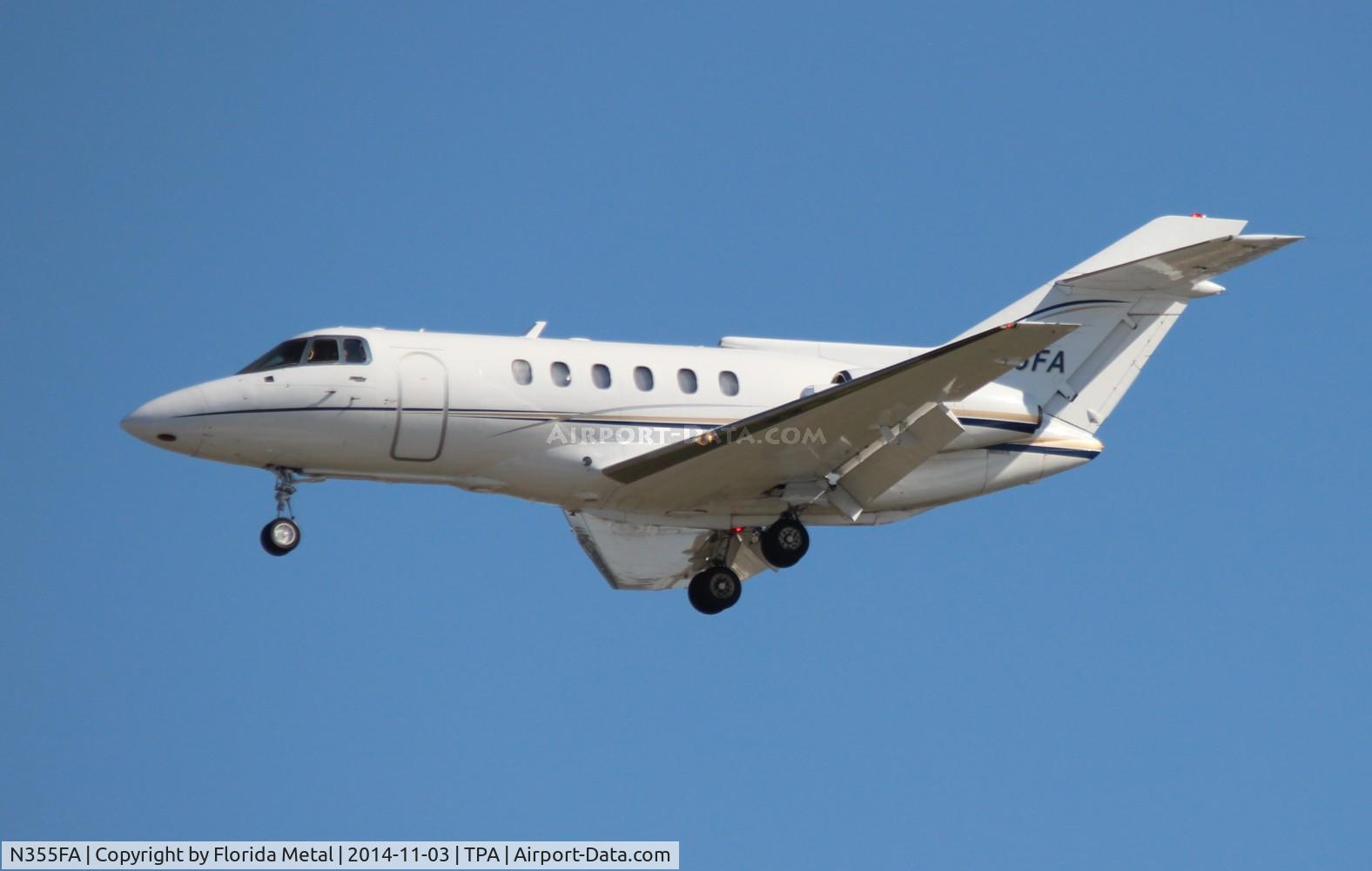 N355FA, 1989 British Aerospace BAe.125 Series 800A C/N 258156, Hawker 800A