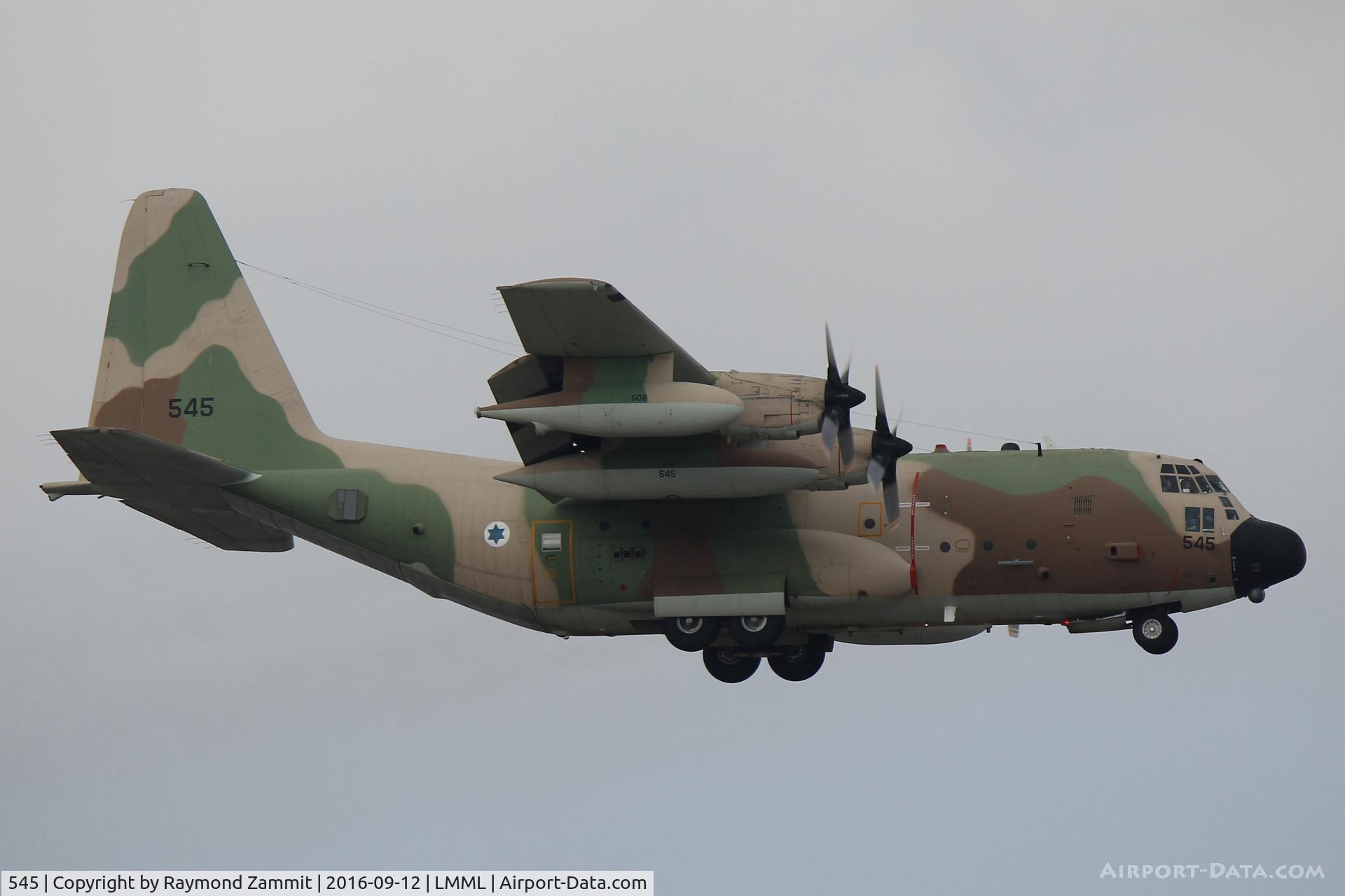 545, 1975 Lockheed KC-130H Karnaf Hercules C/N 382-4664, Lockheed KC-130H Karnaf Hercules 545 Izrael Air Force