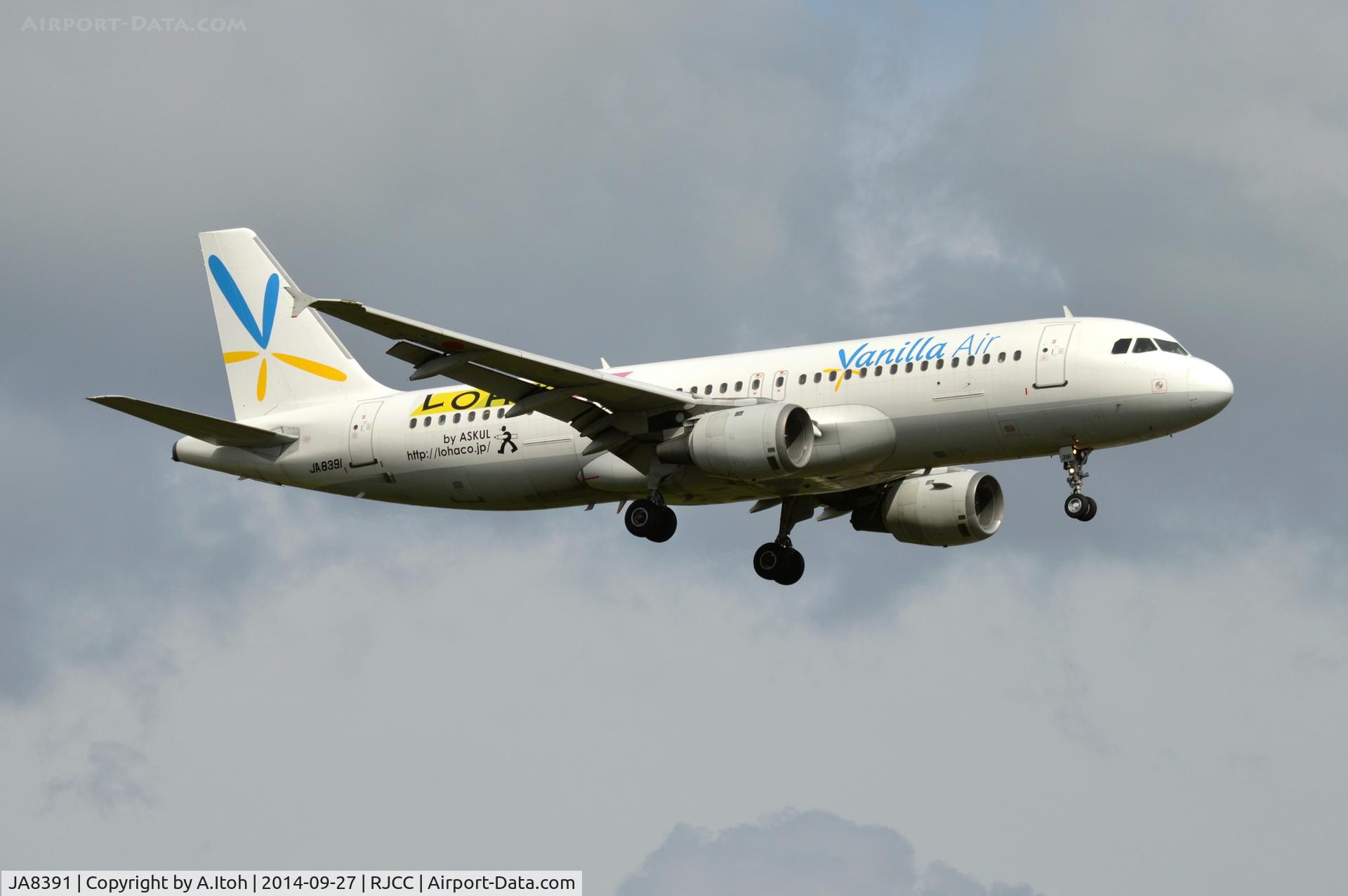 JA8391, 1992 Airbus A320-211 C/N 300, Final app  RWY 19L