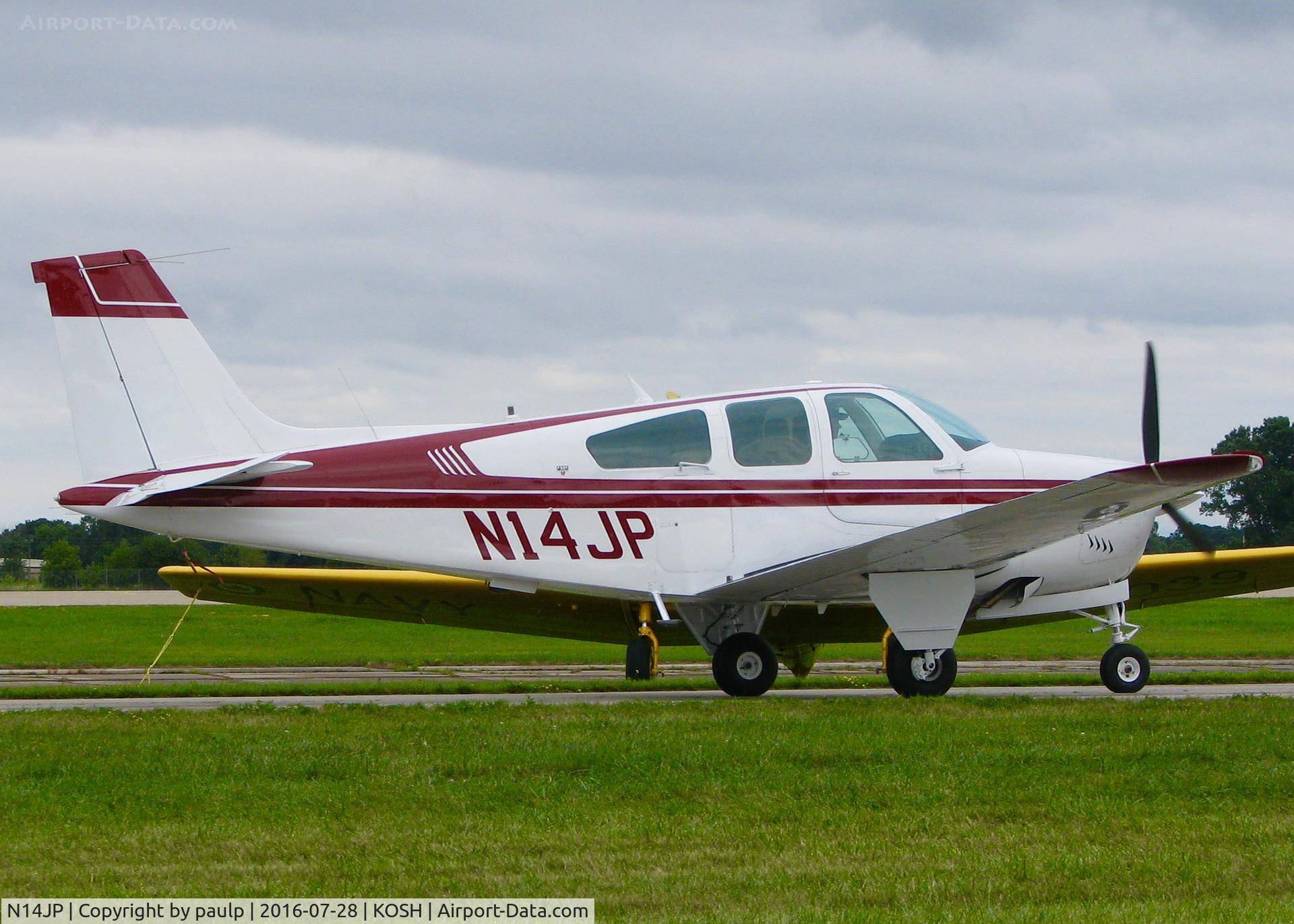N14JP, 1986 Beech F33C Bonanza C/N CJ-177, At AirVenture 2016.