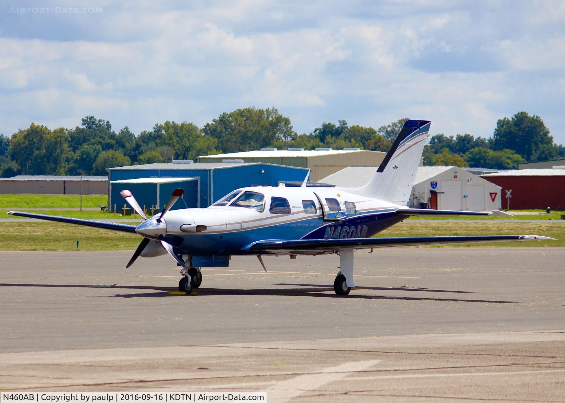 N460AB, 2010 Piper PA-46-500TP Meridian C/N 4697431, At Downtown Shreveport.