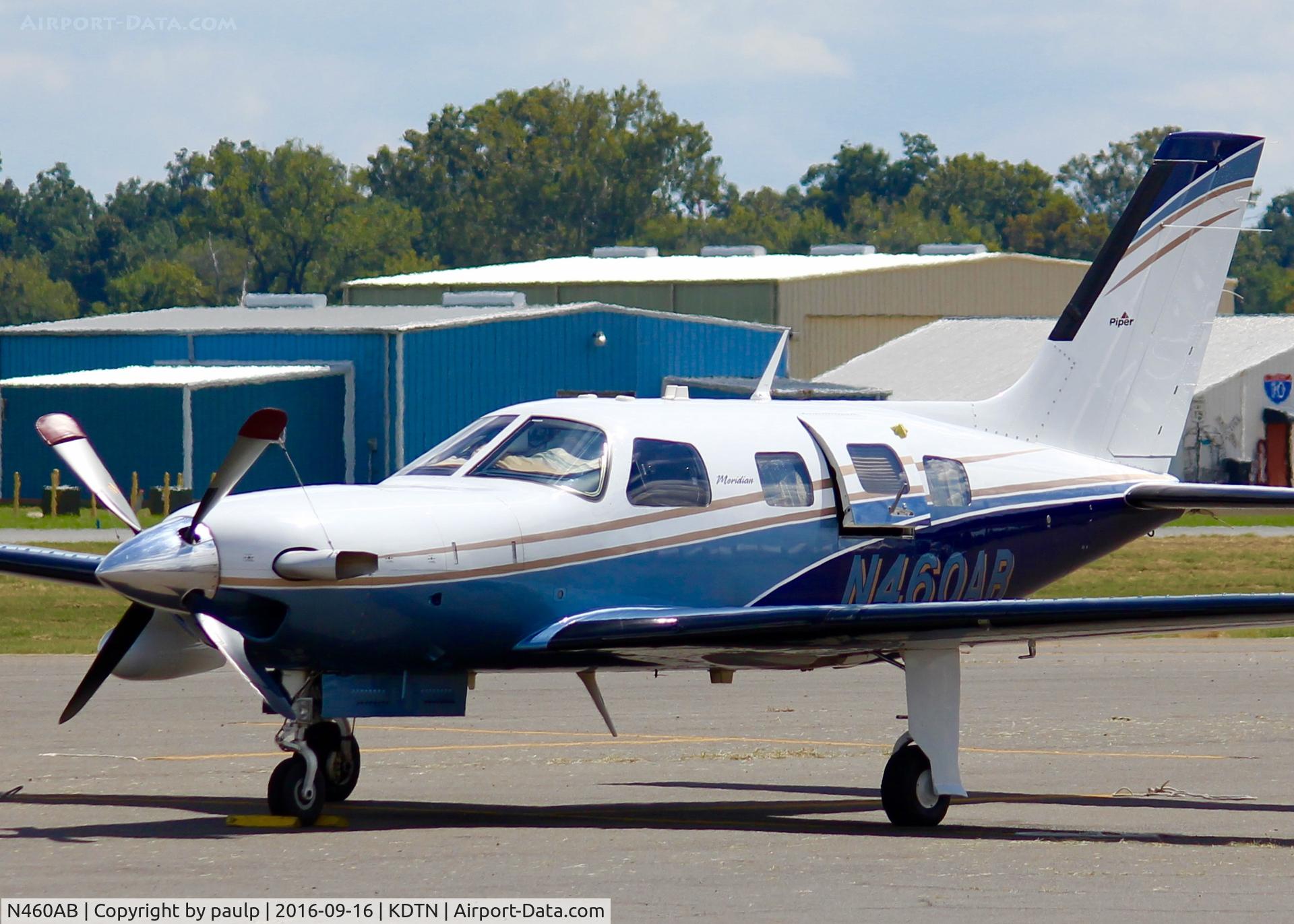 N460AB, 2010 Piper PA-46-500TP Meridian C/N 4697431, At Downtown Shreveport.