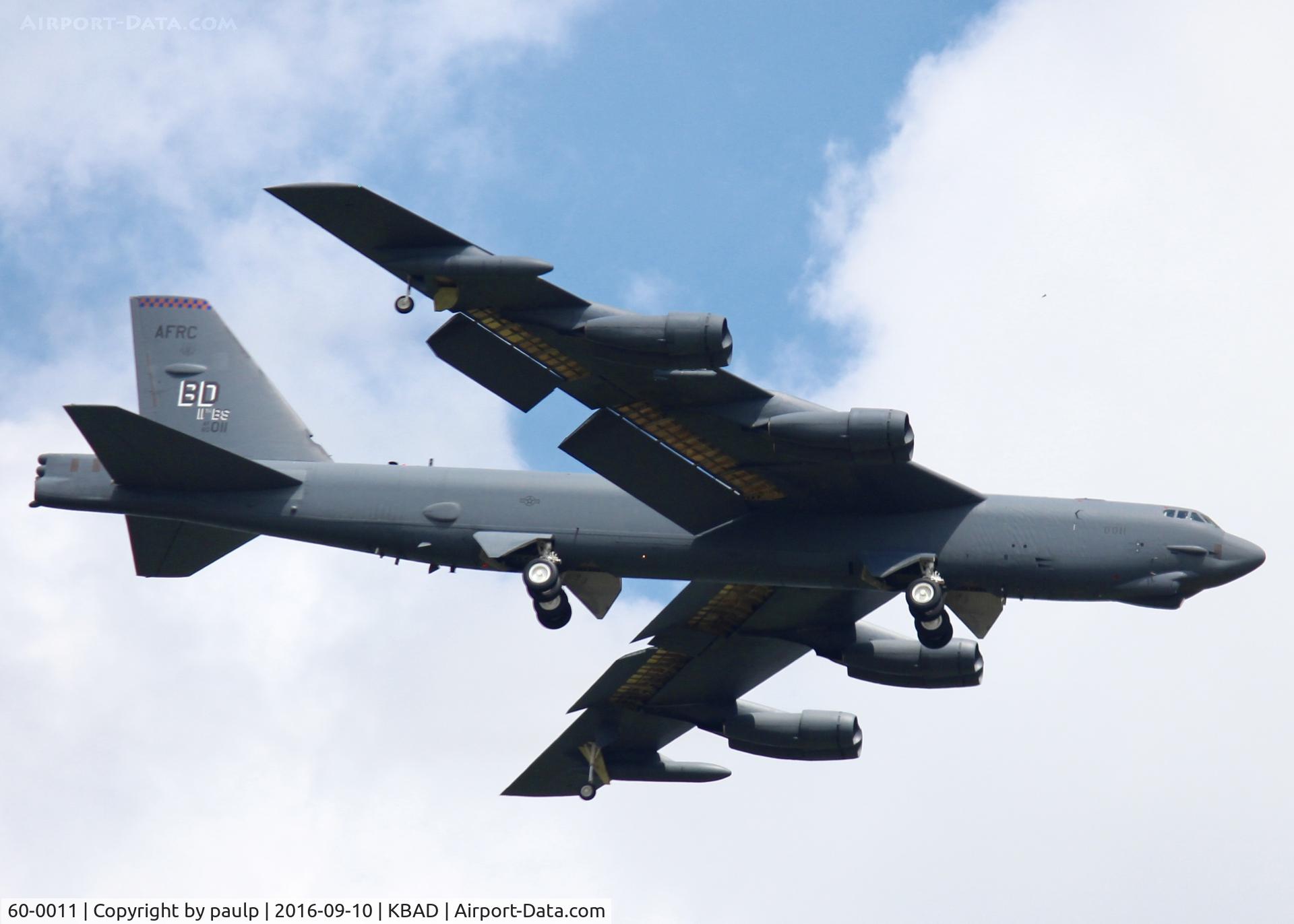 60-0011, 1960 Boeing B-52H Stratofortress C/N 464376, At Barksdale Air Force Base.