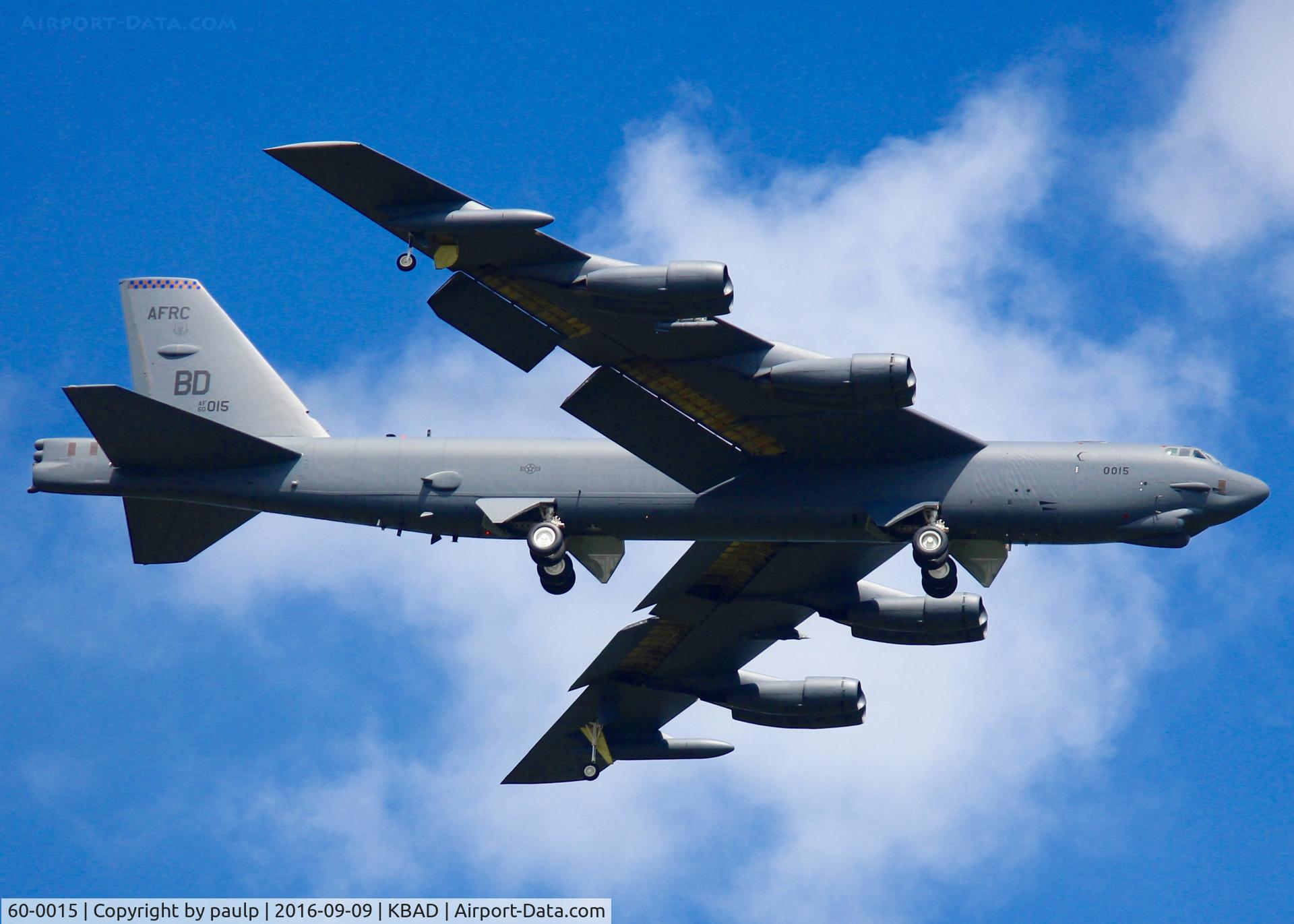 60-0015, 1960 Boeing B-52H Stratofortress C/N 464380, At Barksdale Air Force Base.