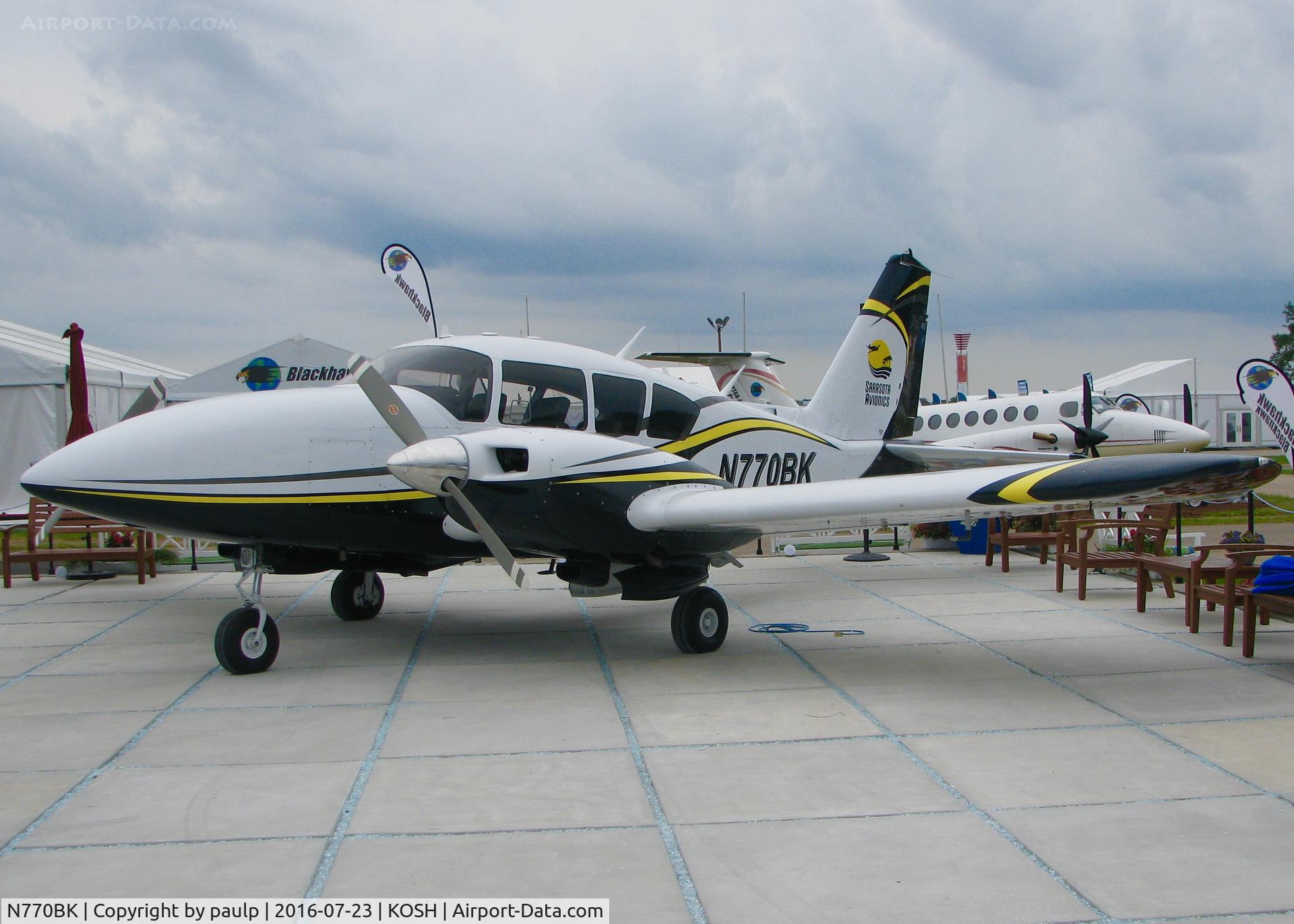 N770BK, 1969 Piper PA-23-250 Aztec C/N 29-4296, At AirVenture 2016.