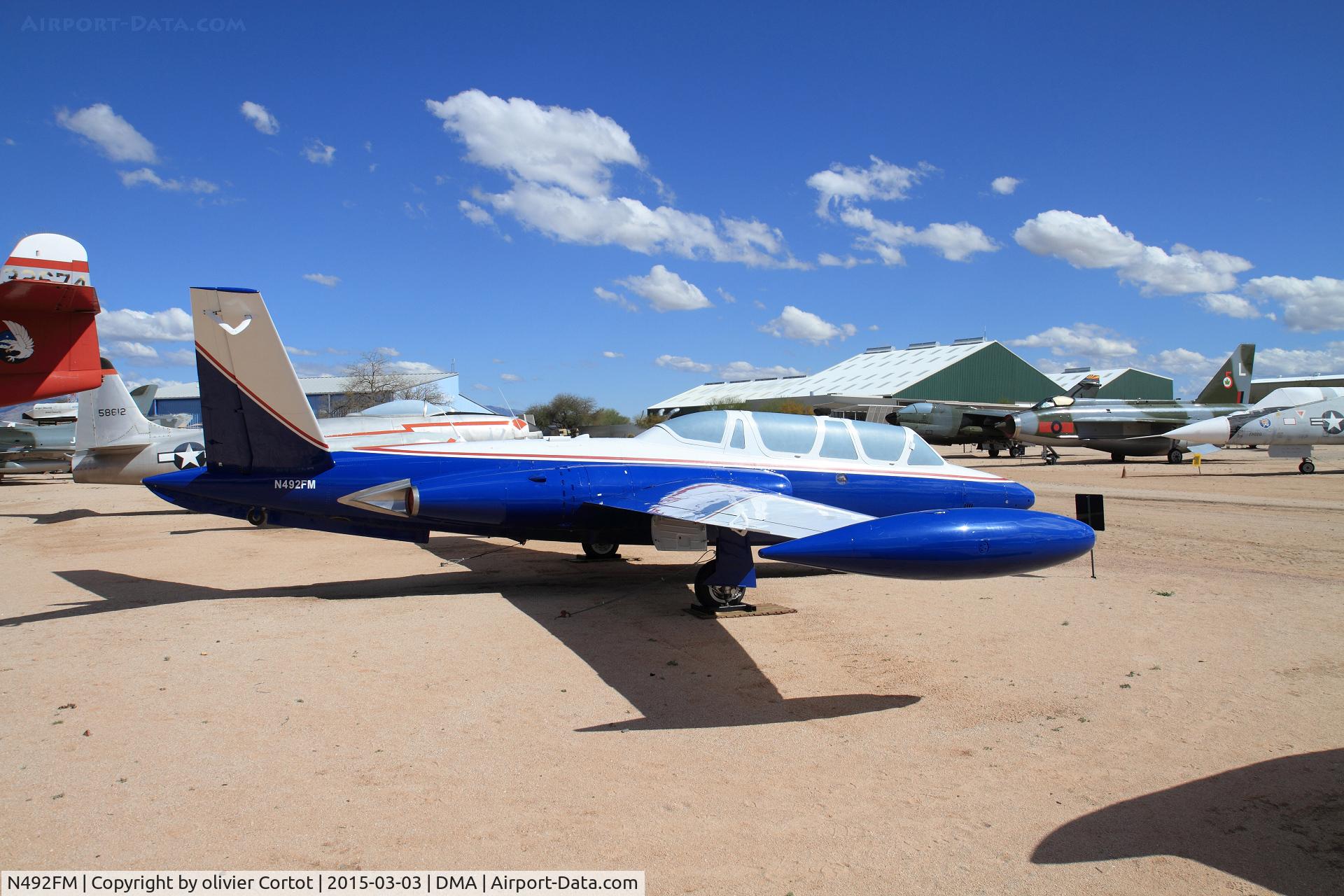 N492FM, 1966 Fouga CM-170 Magister C/N 492, strange choice of livery