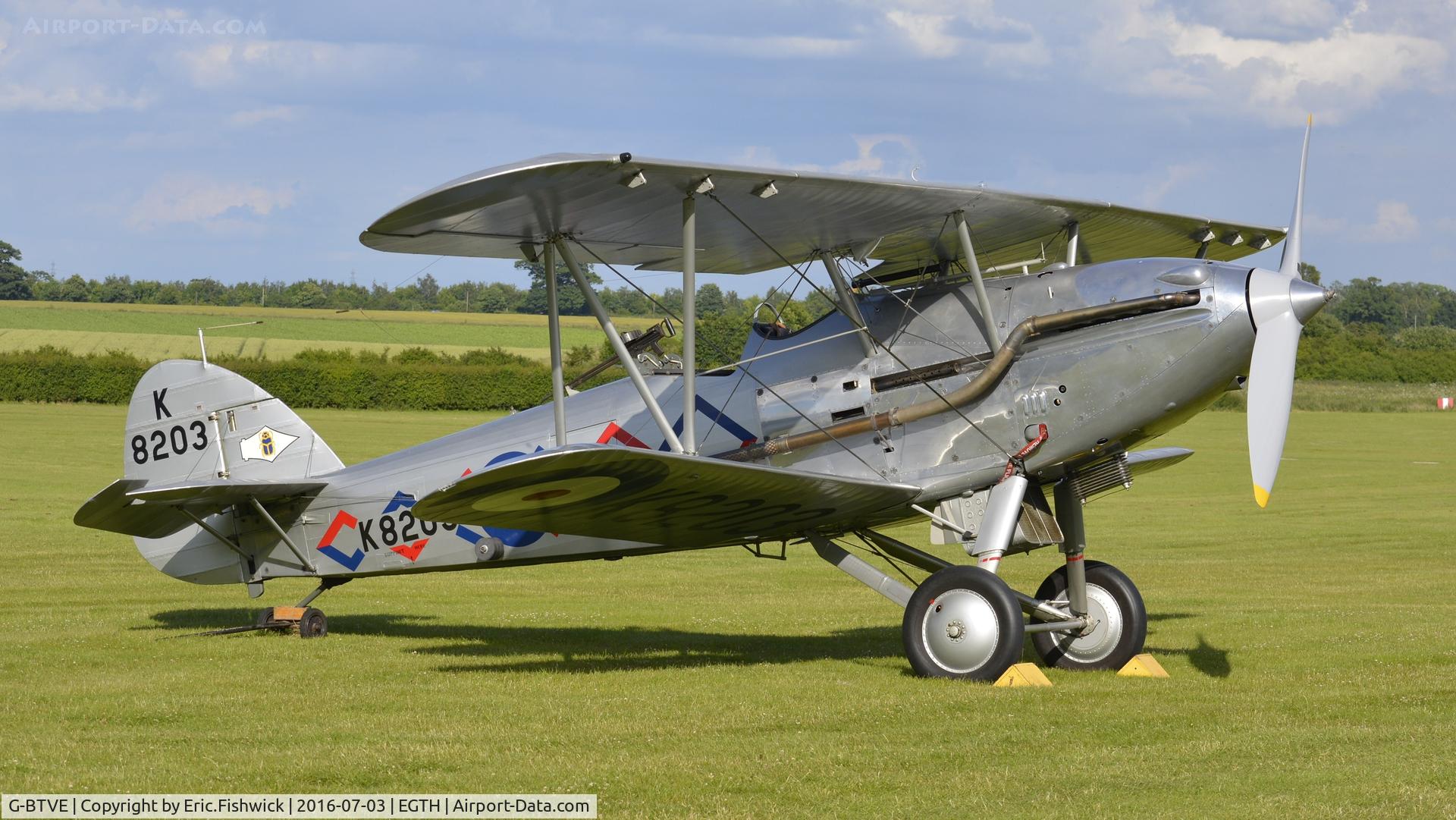 G-BTVE, 1937 Hawker Demon 1 C/N K8203, 3. K8203 at The Shuttleworth Collection's 'Military Pagent,' July, 2016.