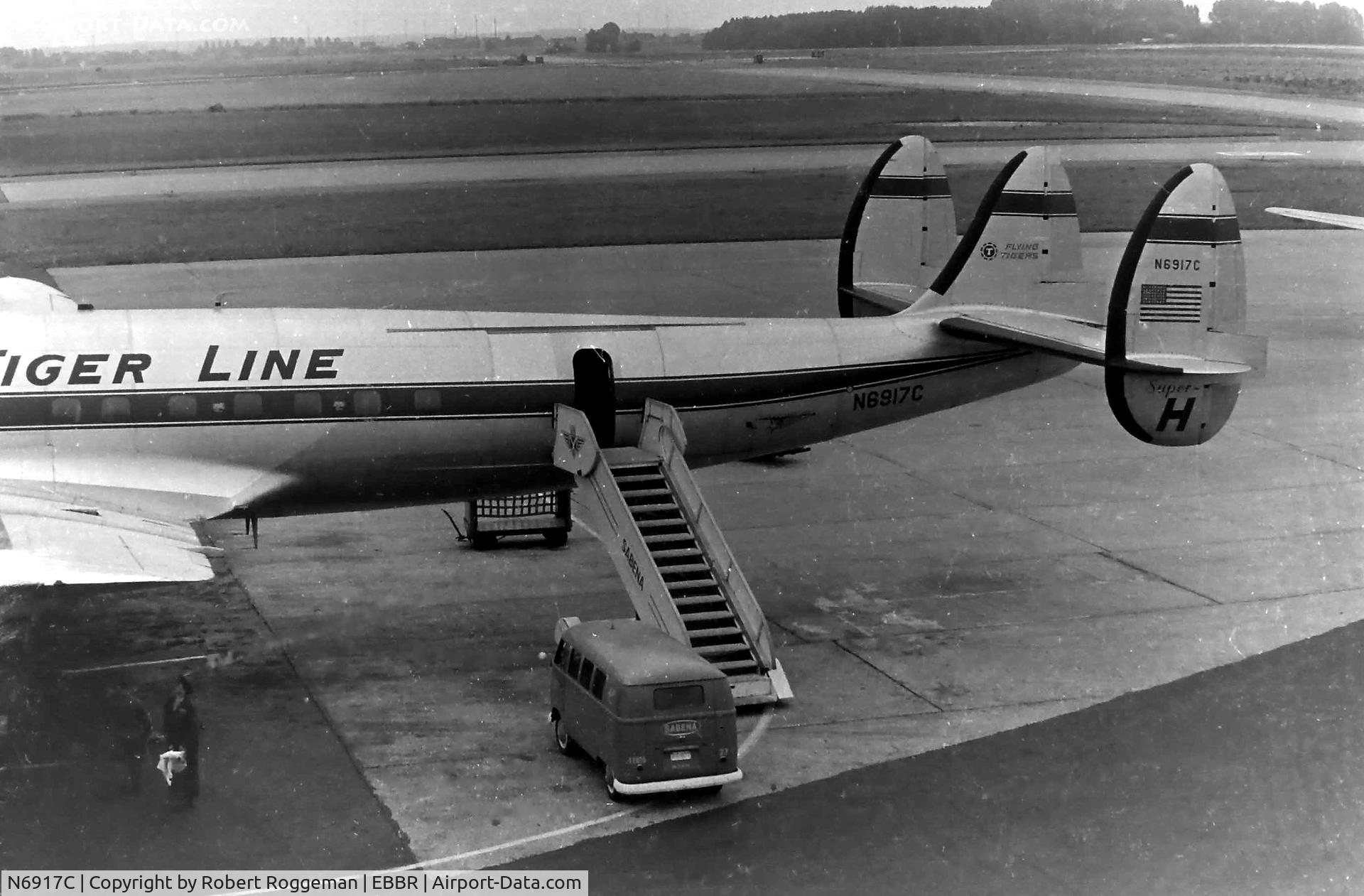 N6917C, 1957 Lockheed L-1049H Super Constellation C/N 4815, FLYING TIGER LINE.1964.
