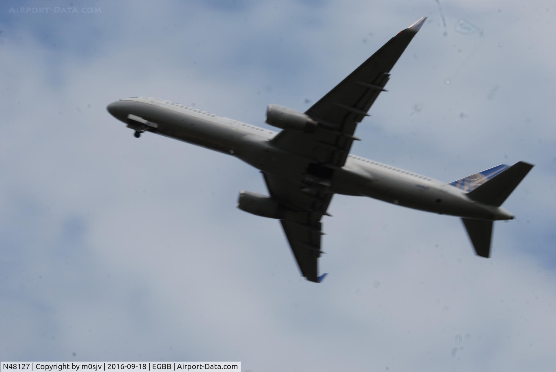N48127, 1998 Boeing 757-224 C/N 28968, On Take off at BHX
