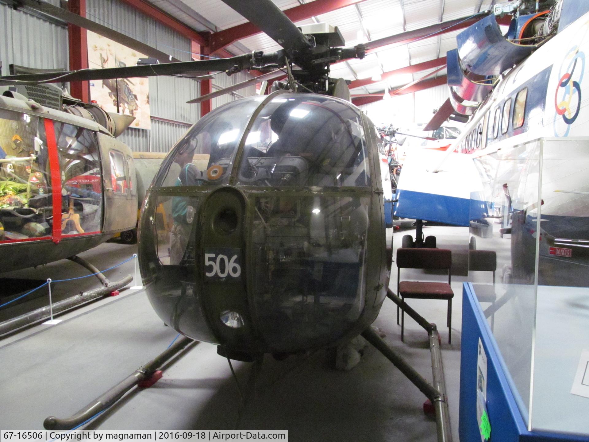 67-16506, 1963 Hughes OH-6A Cayuse C/N 0891,  At The Helicopter Museum, Weston-super-Mare, UK.