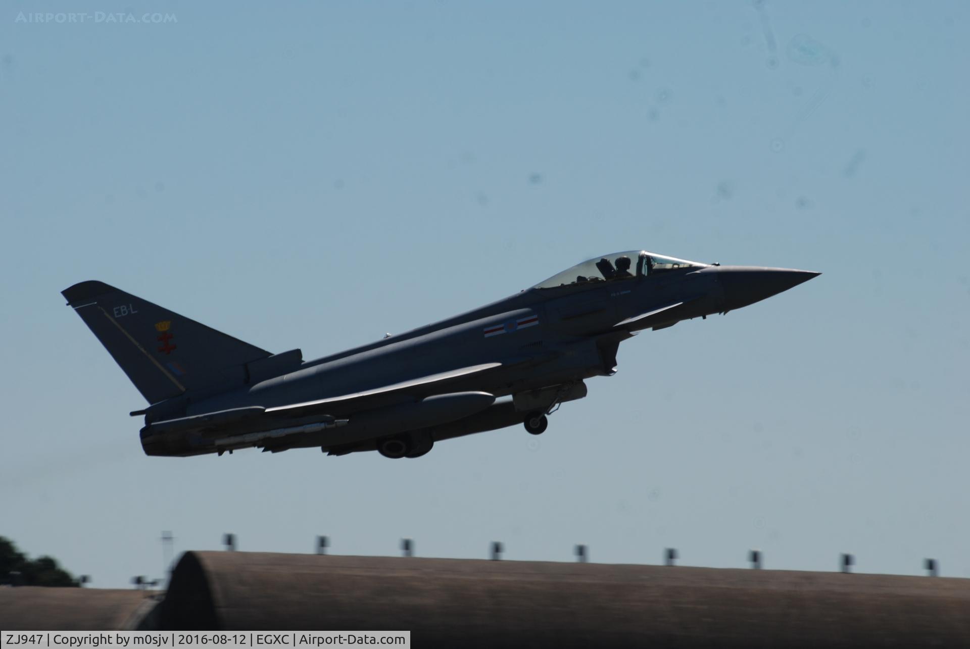 ZJ947, 2008 Eurofighter EF-2000 Typhoon FGR4 C/N 0159/BS040, Early evening and the first sortie of the day