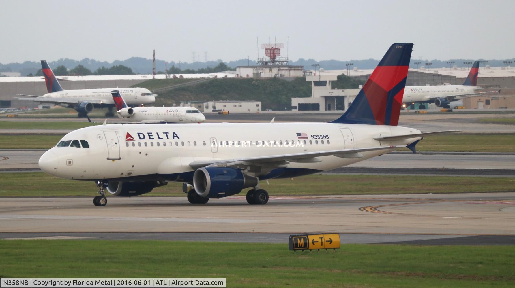 N358NB, 2003 Airbus A319-114 C/N 1897, Delta