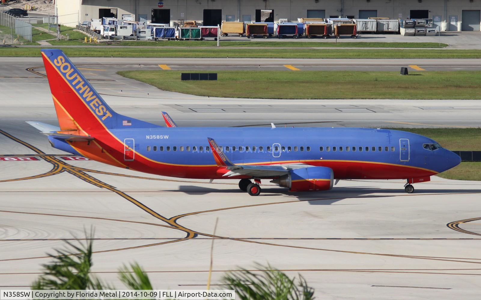 N358SW, 1992 Boeing 737-3H4 C/N 26595, Southwest