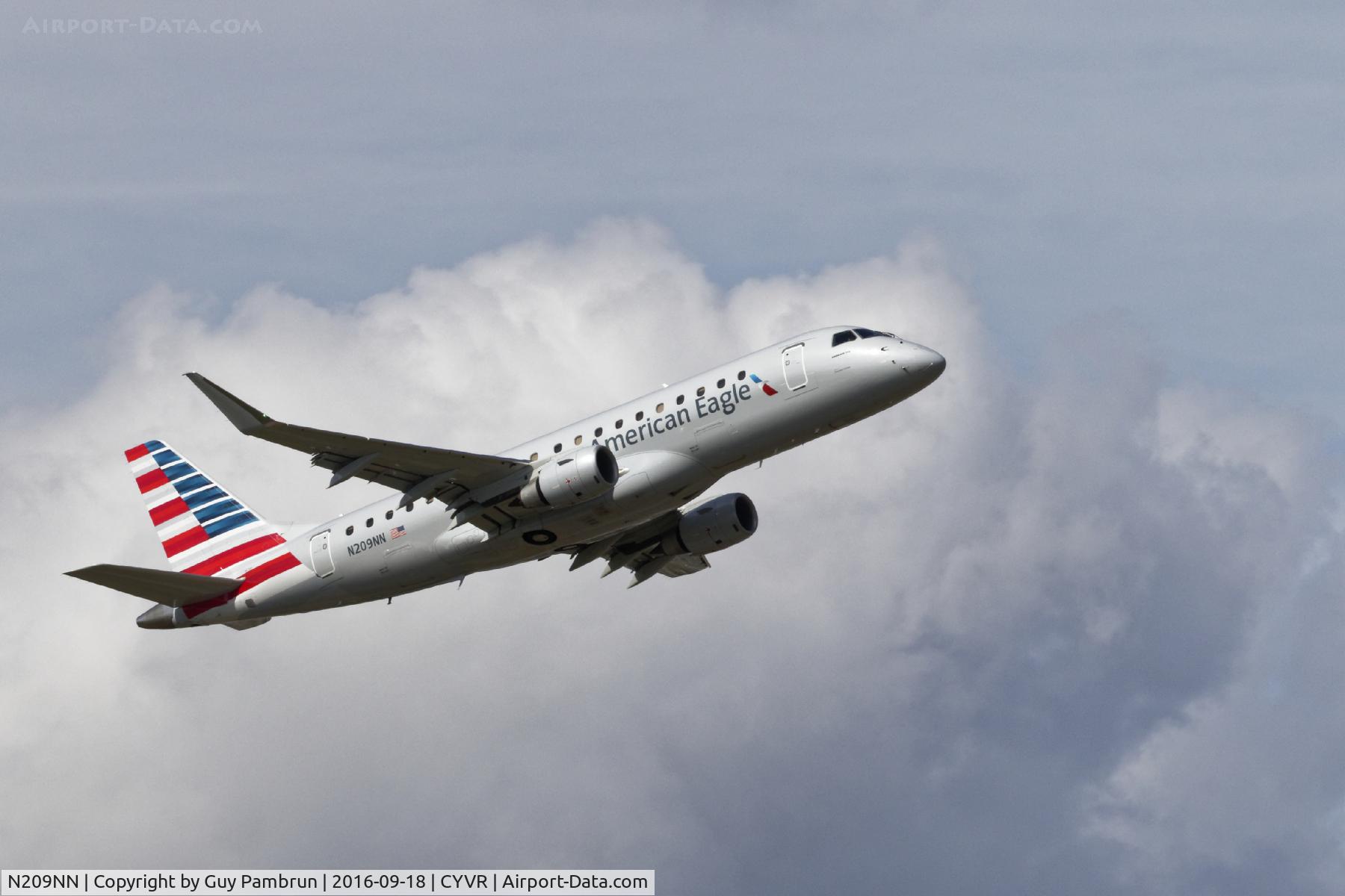 N209NN, 2015 Embraer 175LR (ERJ-170-200LR) C/N 17000497, Departing
