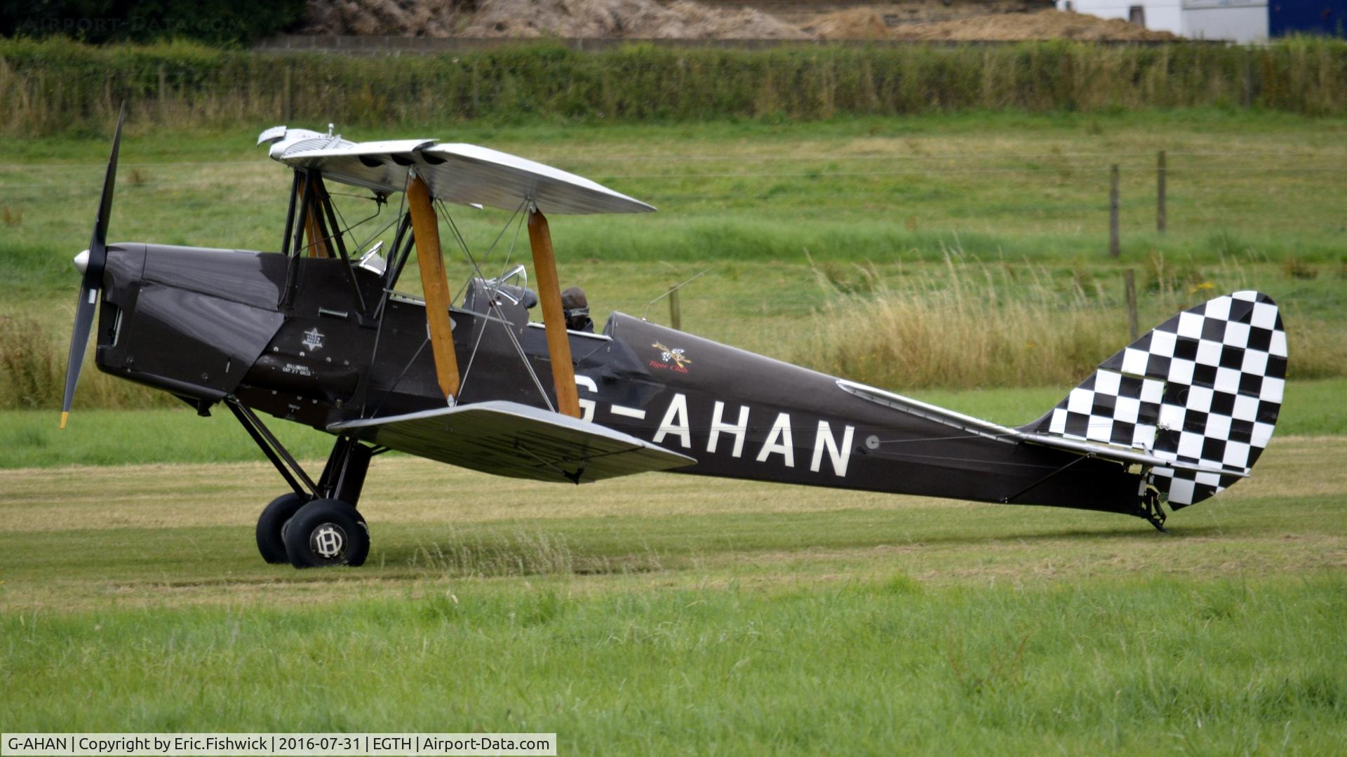 G-AHAN, 1944 De Havilland DH-82A Tiger Moth II C/N 86553, 1. G-AHAN at 'A Gathering of Moths,' Old Warden Aerodrome, Beds, July 2016.