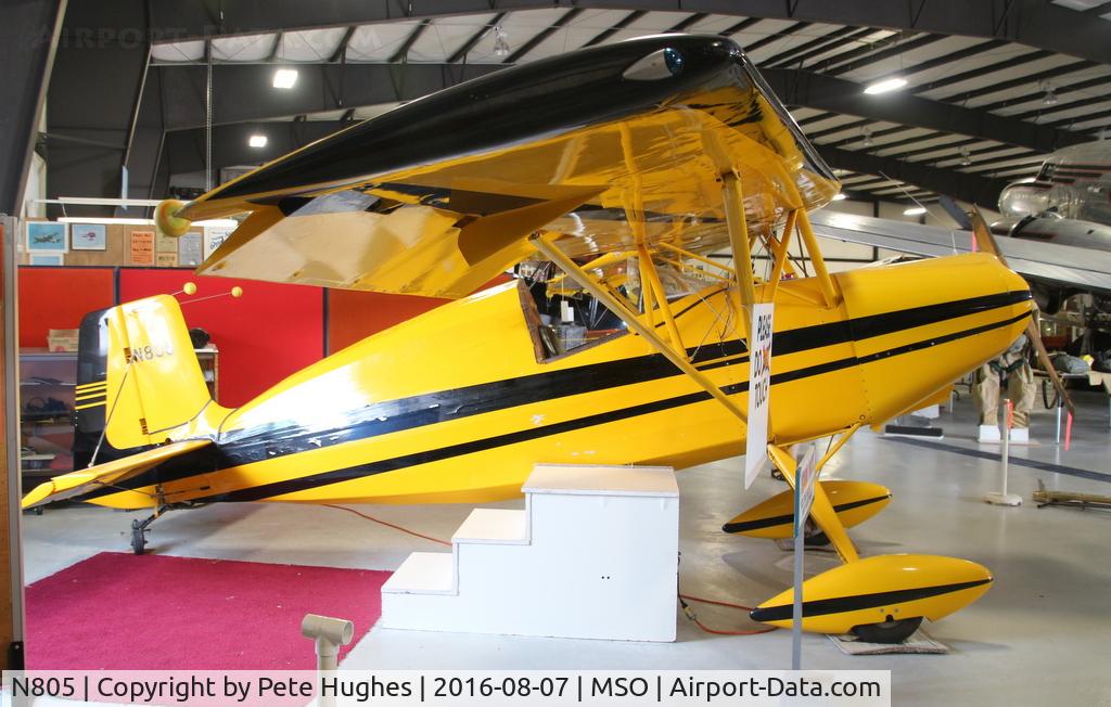 N805, 1979 Kaminskas Jungster II C/N 100JH, N805 Jungster at the Museum of Mountain Flying, Missoula, Montana