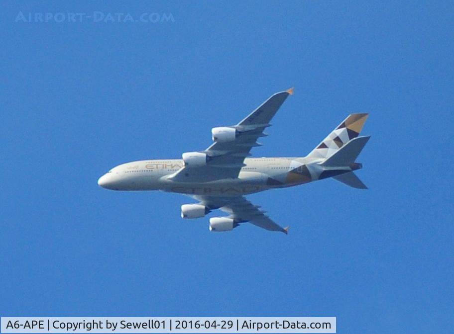 A6-APE, 2015 Airbus A380-861 C/N 191, Overhead
