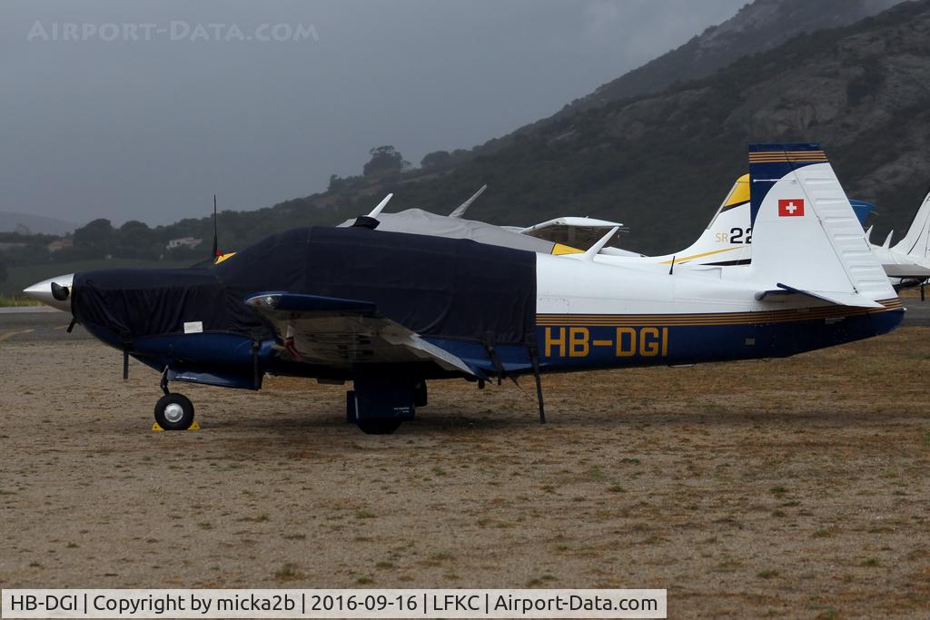 HB-DGI, 1982 Mooney M20K 231 Turbo C/N 25-0693, Parked