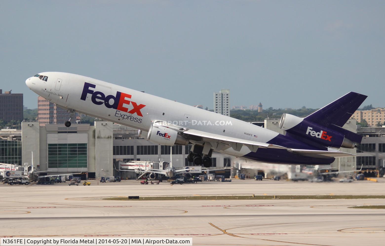 N361FE, 1980 McDonnell Douglas MD-10-10F C/N 48260, Fed Ex