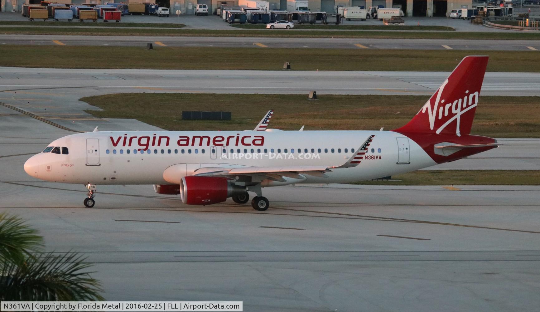 N361VA, 2013 Airbus A320-214 C/N 5515, Virgin America