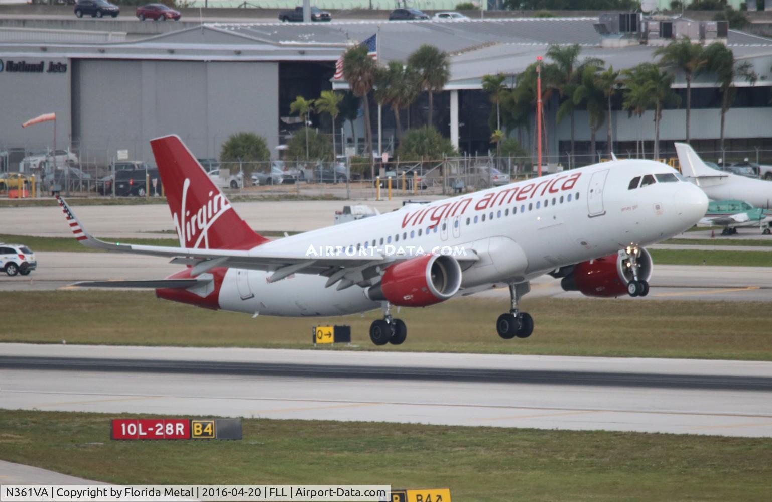 N361VA, 2013 Airbus A320-214 C/N 5515, Virgin America