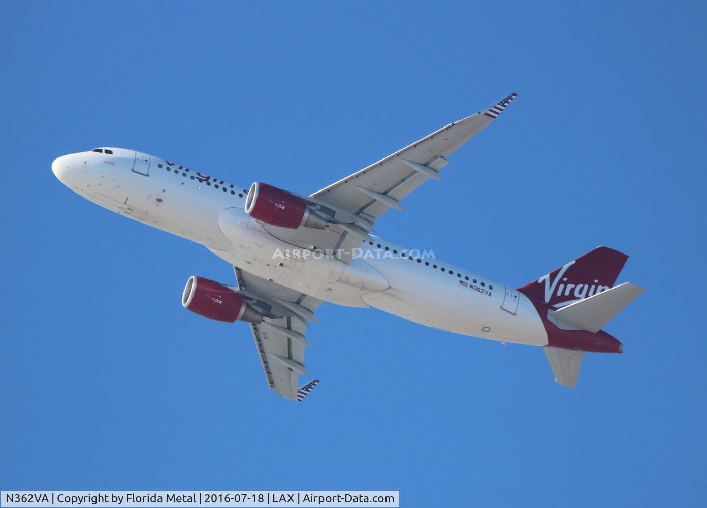 N362VA, 2016 Airbus A320-214 C/N 6965, Virgin America