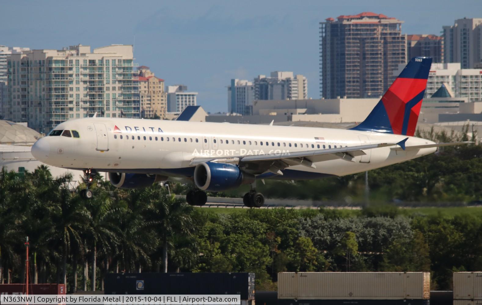 N363NW, 1998 Airbus A320-212 C/N 0923, Delta