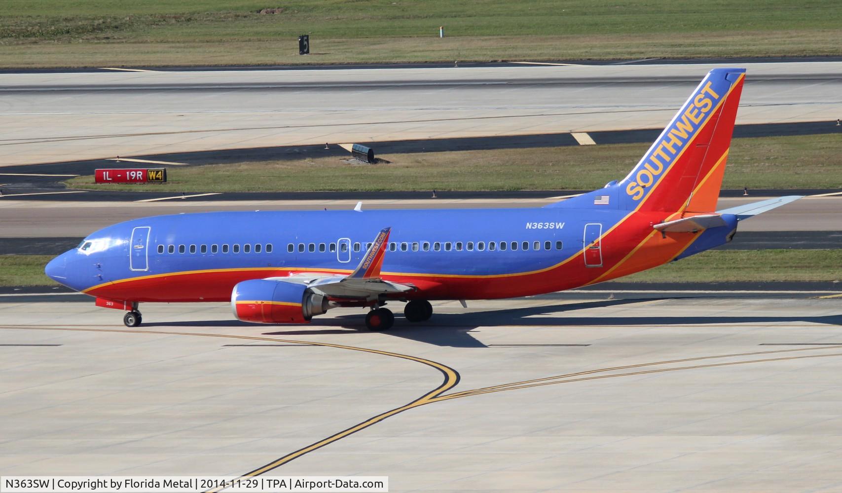 N363SW, 1993 Boeing 737-3H4 C/N 26574, Southwest